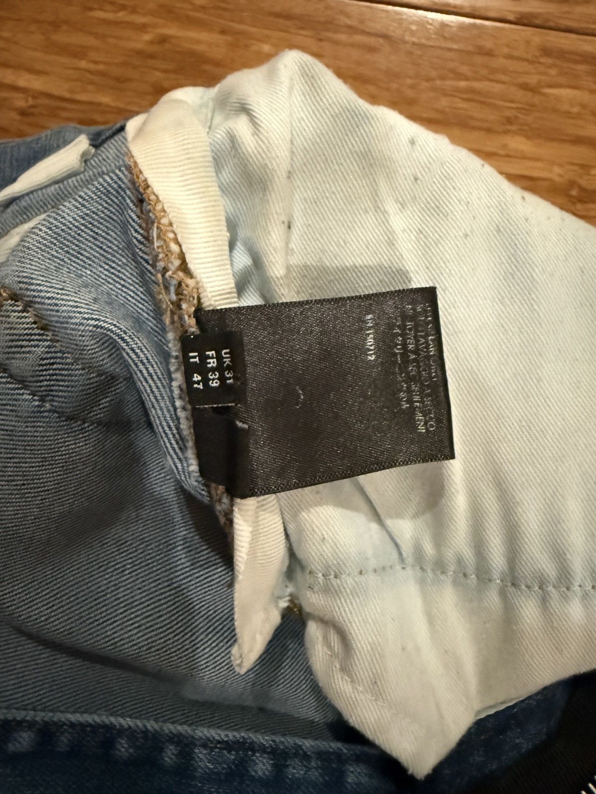 Amiri Amiri Stack Jean Blue Size US 31 - 7 Thumbnail