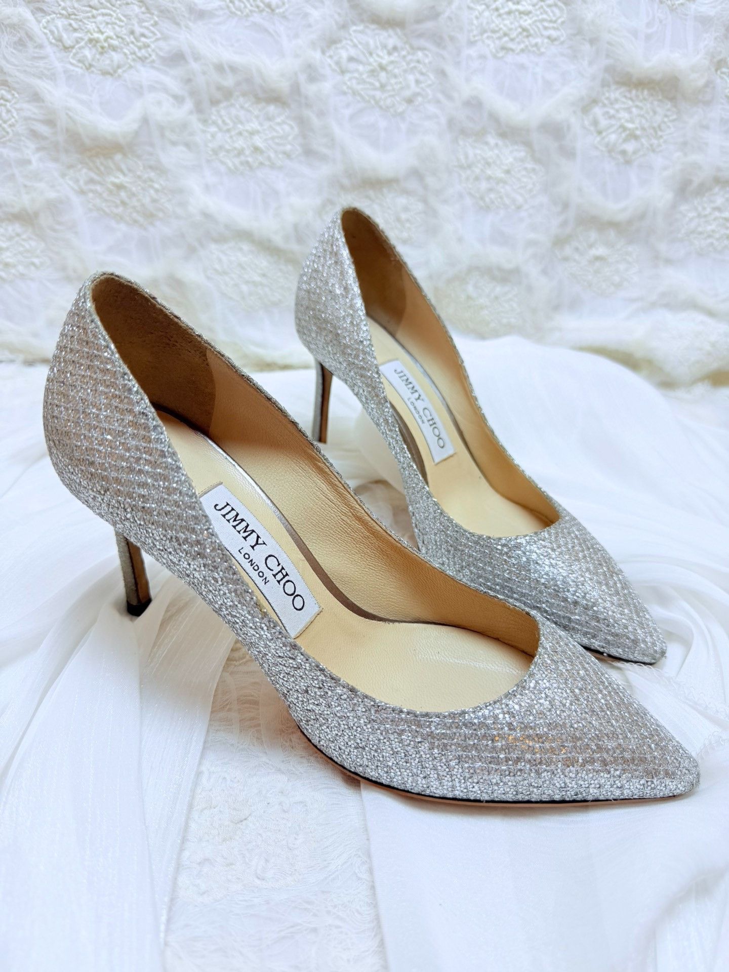 Jimmy Choo Jimmy Choo Silver Lowtop Sneakers us_5-5 Women Size US 5.5 / IT 35.5 - 1 Thumbnail