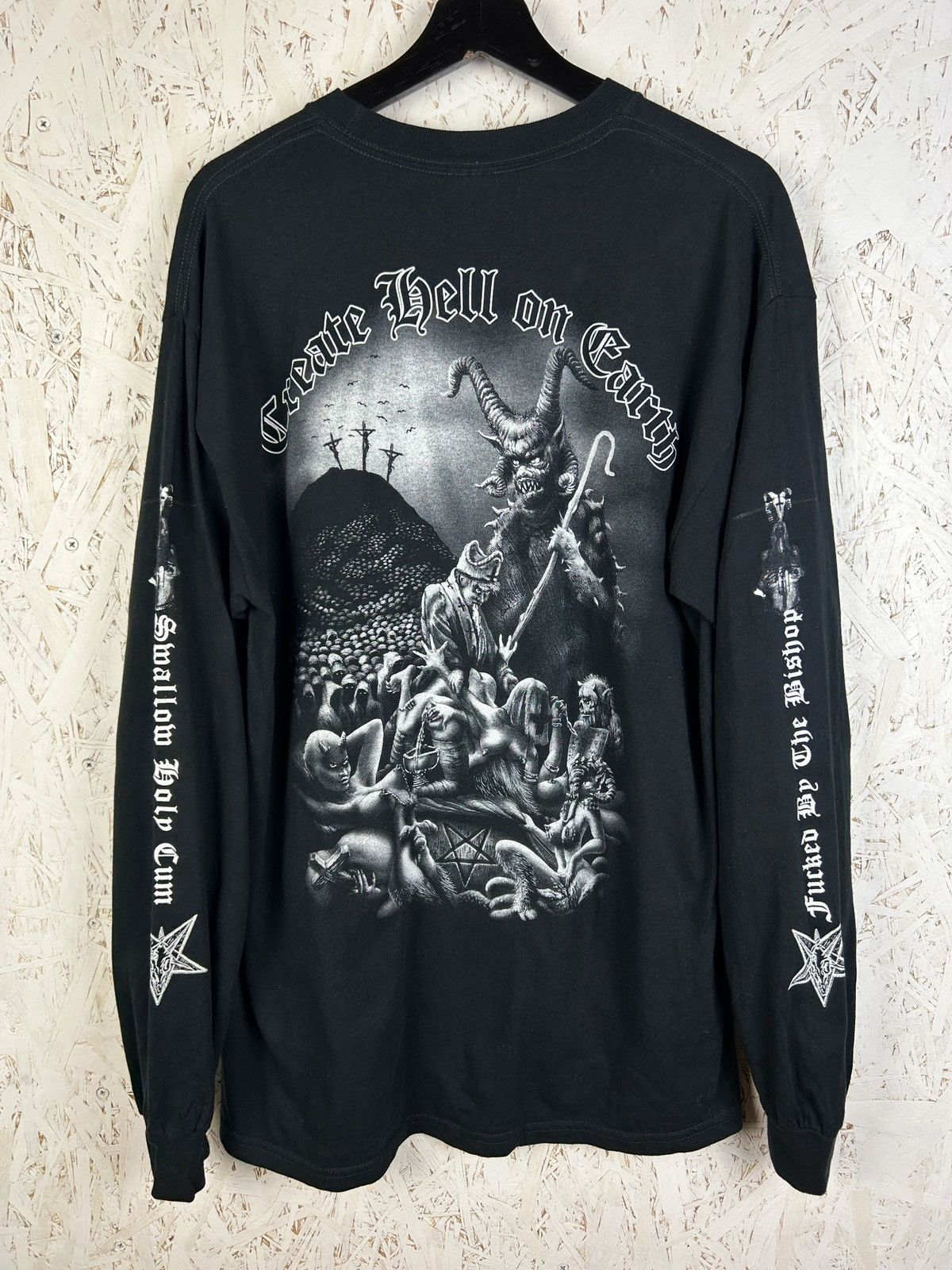 Band Tees 00s Belphegor The Sabbath Of Blood Blutsabbath Long Sleeve Size US L / EU 52-54 / 3 - 6 Thumbnail