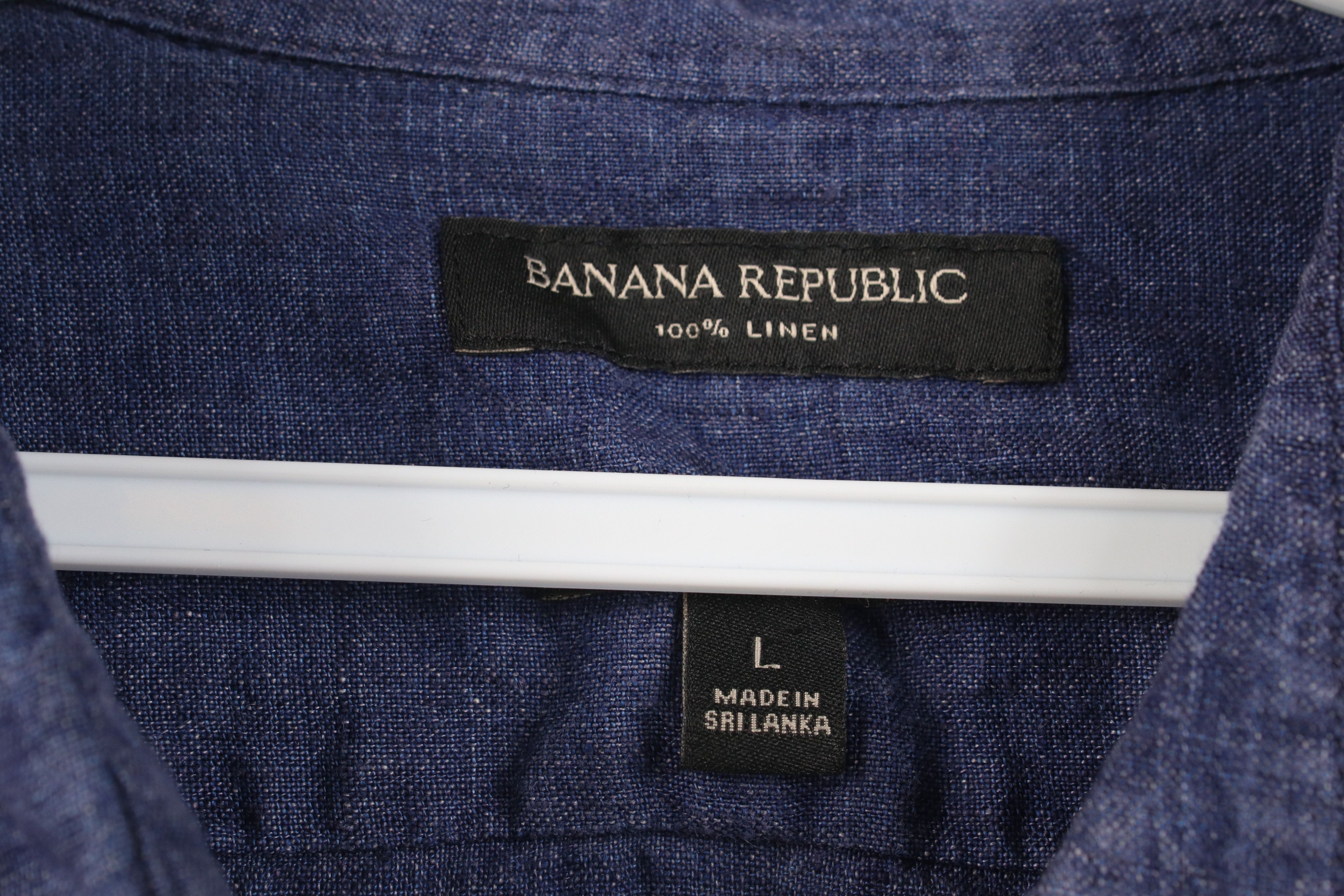 Banana Republic Banana Republic Fit Chambray Linen Button Shirt Blue Size US L / EU 52-54 / 3 - 5 Thumbnail