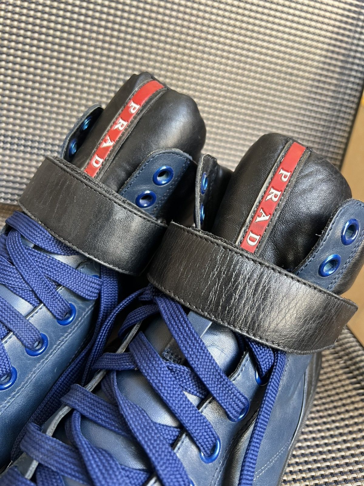 Prada Prada Leather High Trainers Size US 8.5 / EU 41-42 - 4 Thumbnail