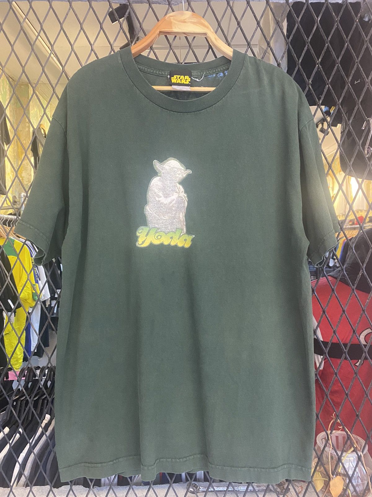 Star Wars × Vintage Vtg Yoda Star Wars Graphic T shirt Size US L / EU 52-54 / 3 - 2 Thumbnail