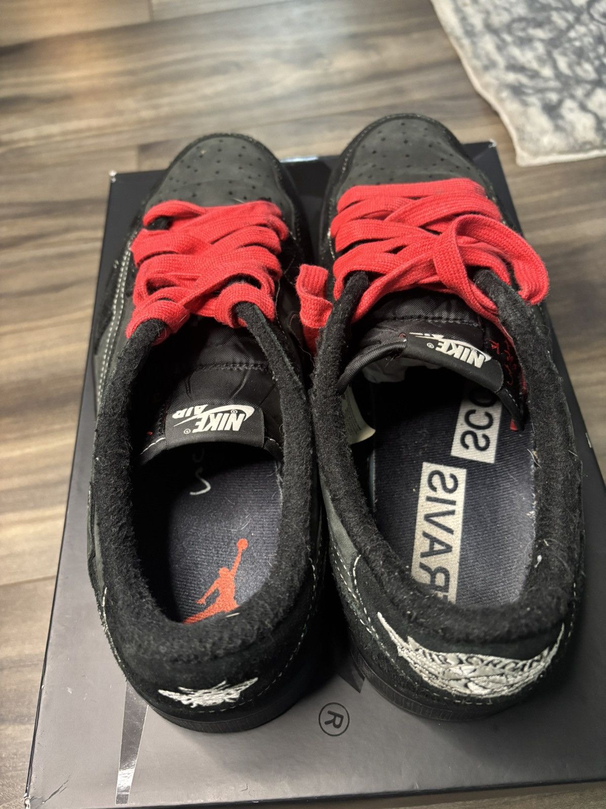 Jordan Brand × Travis Scott Travis Scott Jordan 1 Low “Black Phantom” Size US 10.5 / EU 43-44 - 12 Thumbnail