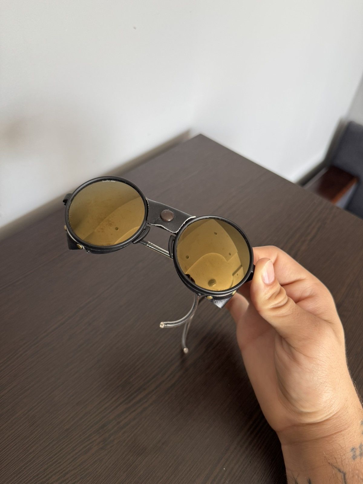 Bolle Vintage Bolle Rex 100 Round Sunglasses Brown Lens Size ONE SIZE - 2 Thumbnail