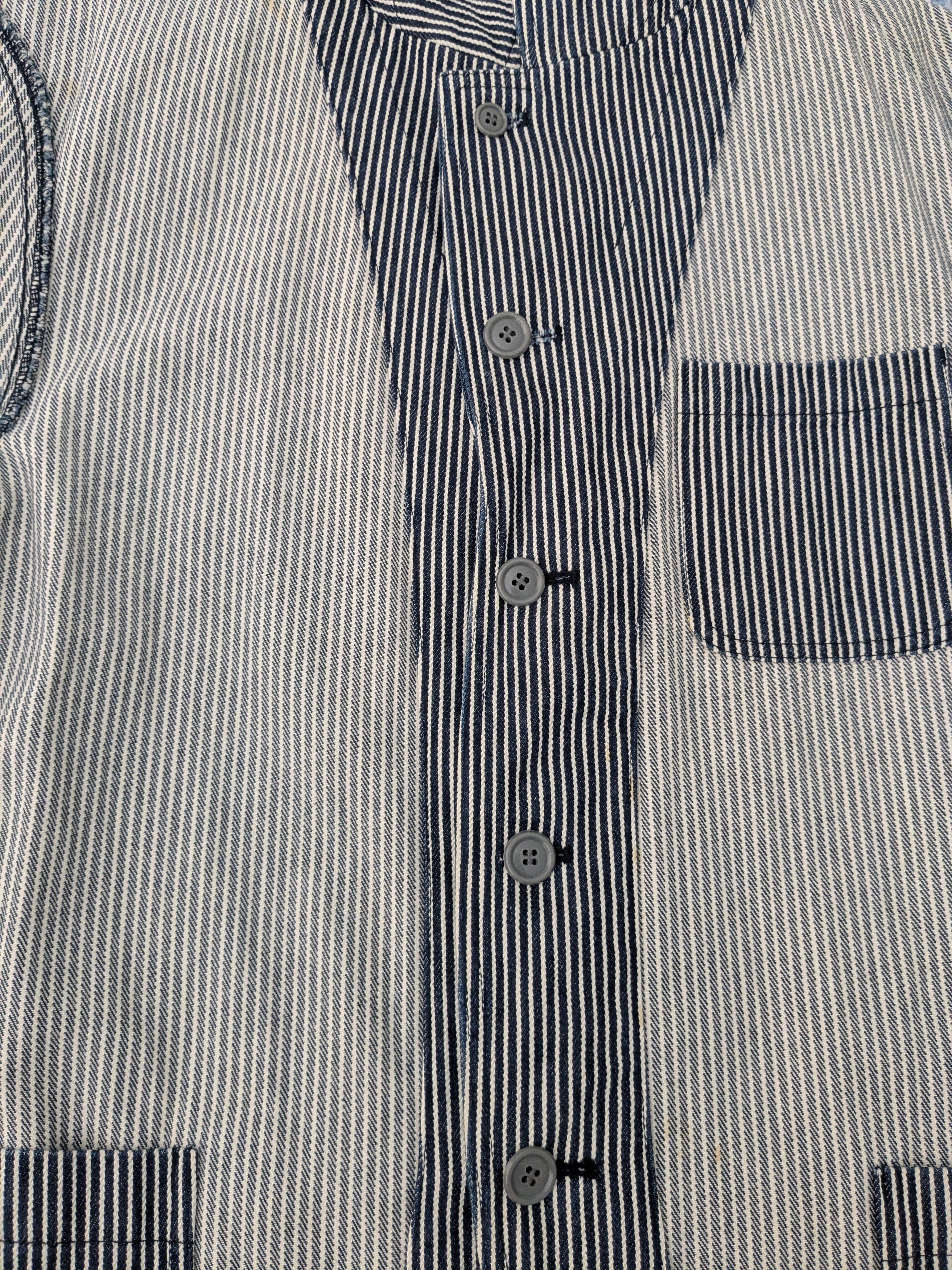Comme des Garcons *RARE* 2001 Comme Des Garcons Homme Plus Stripe Jacket Size US M / EU 48-50 / 2 - 8 Thumbnail