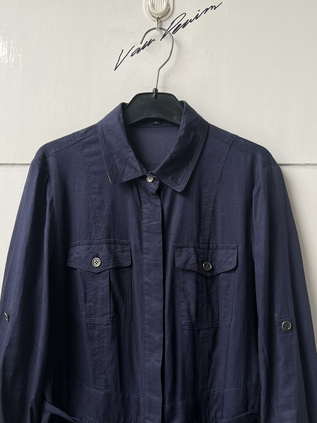 Burberry Burberry London Navy Shirt Dress Size XS / US 0-2 / IT 36-38 - 3 Thumbnail