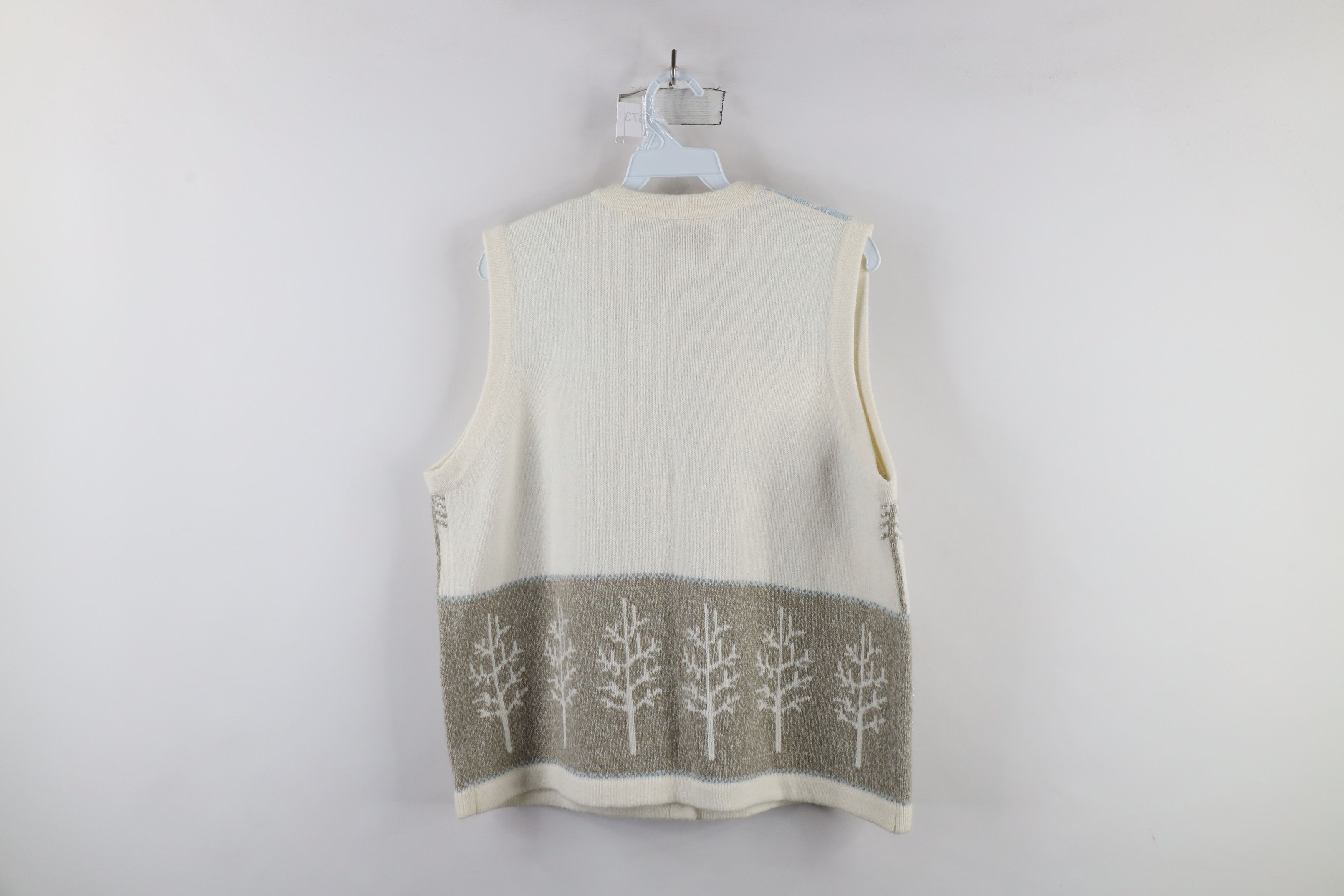 Vintage Vintage 90s Streetwear Print Christmas Tree Sweater Vest Size M / US 6-8 / IT 42-44 - 11 Thumbnail