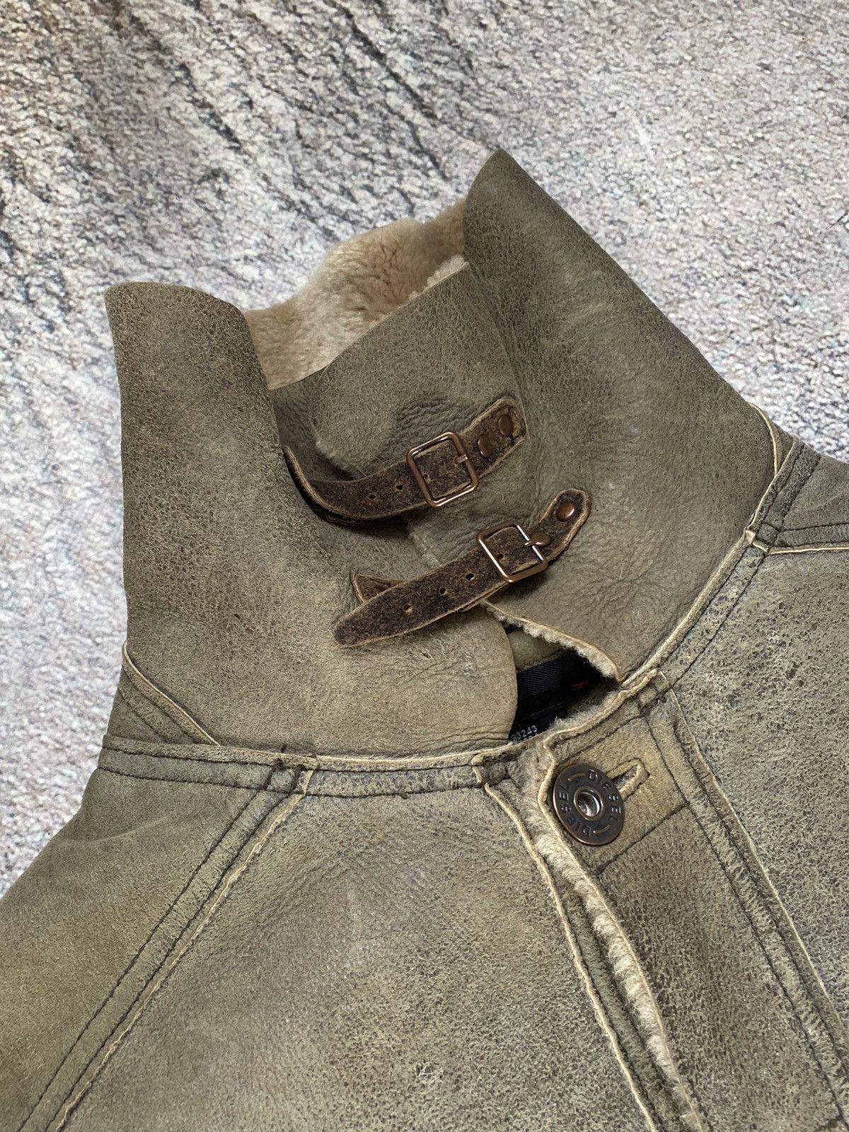 Diesel × Vintage Vintage jacket Diesel Sheepskin coat STAFF PIK Size S / US 4 / IT 40 - 5 Thumbnail