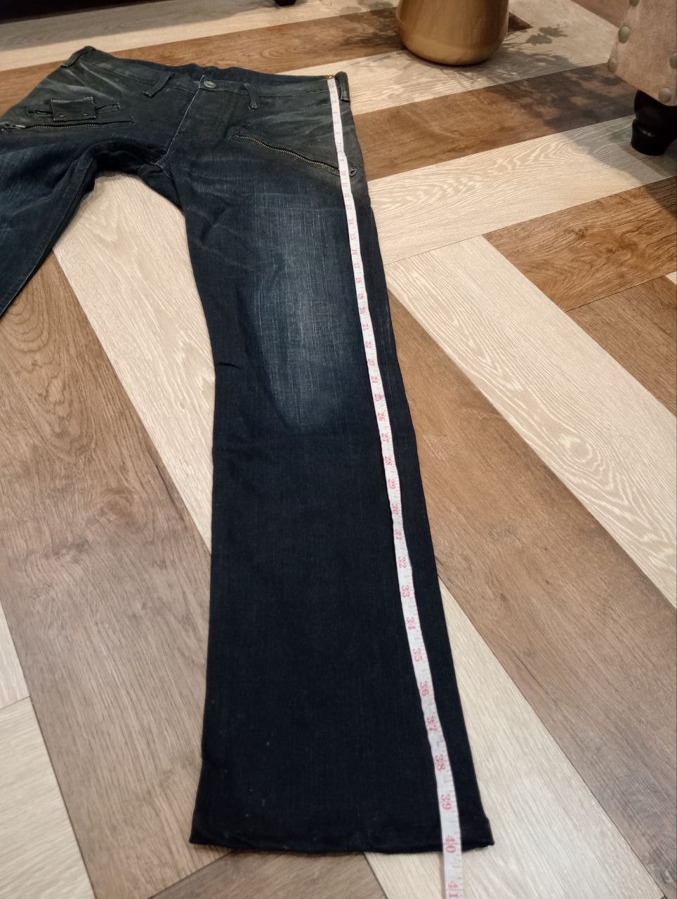 Le Grande Bleu (L.G.B.) VERY RARE L.G.B LE GRANDE BLEU MANIAC CORP WAXED DENIM JEANS Size US 30 / EU 46 - 16 Thumbnail