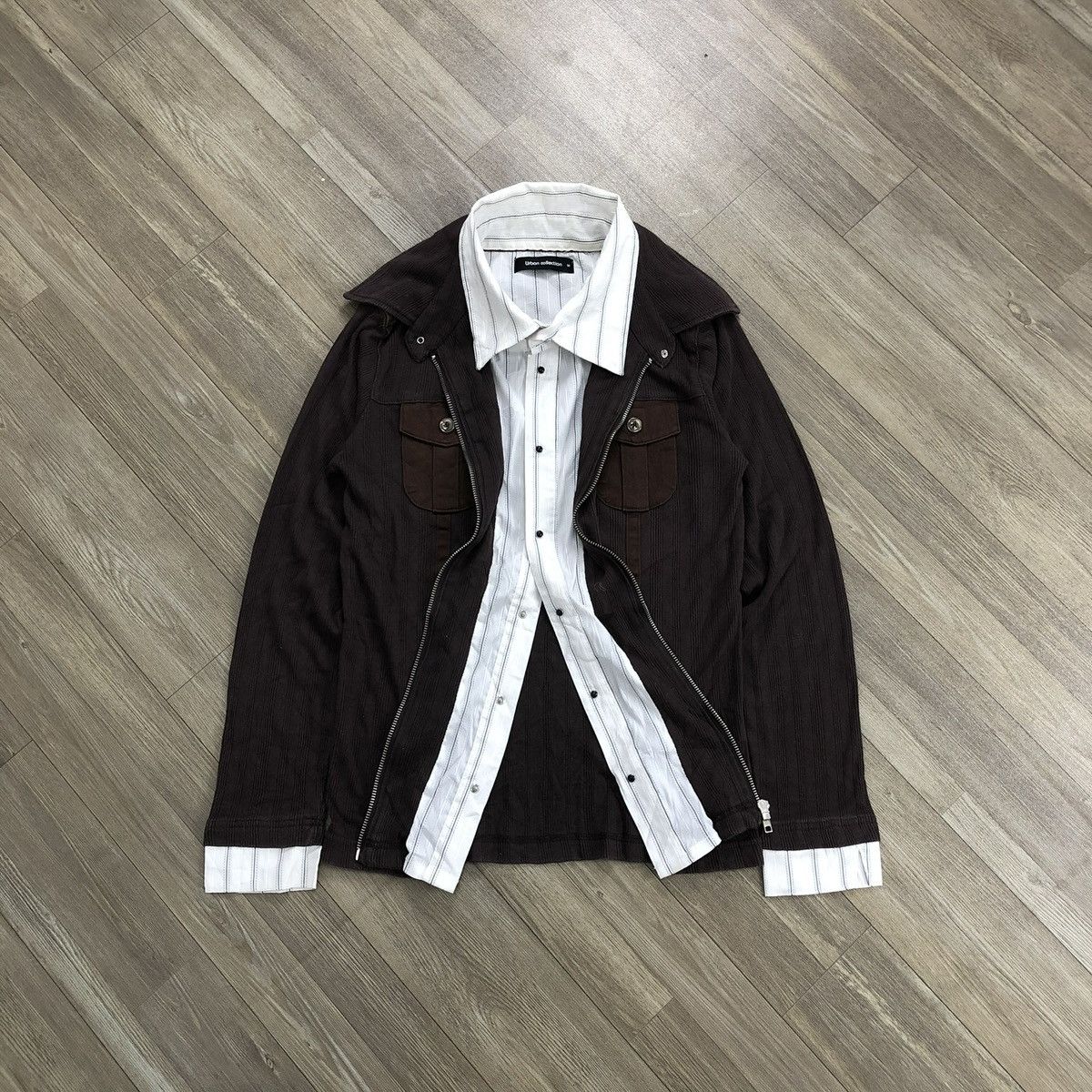 Japanese Brand 2000s Urban Collection Double Layers Punk LGB Grunge Shirt Size US S / EU 44-46 / 1 - 2 Thumbnail