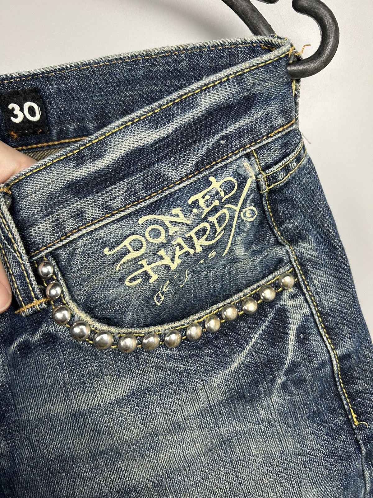 Vintage Ed Hardy Jeans Skull Big Logo