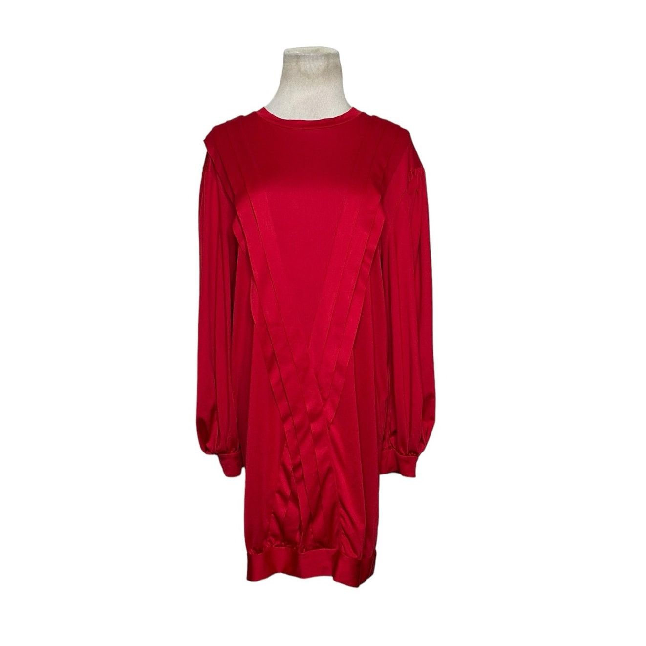 Zara Zara red long sleeves pleated mini dress size small Size S / US 4 / IT 40 - 9 Thumbnail