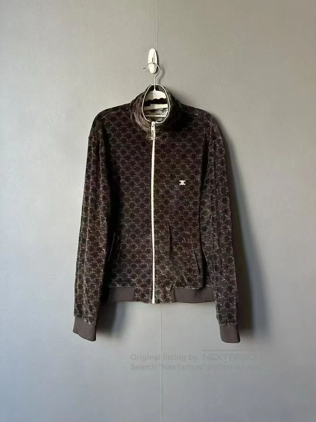 Celine celine velvet printed jacket size L. Size L / US 10 / IT 46 - 1 Thumbnail