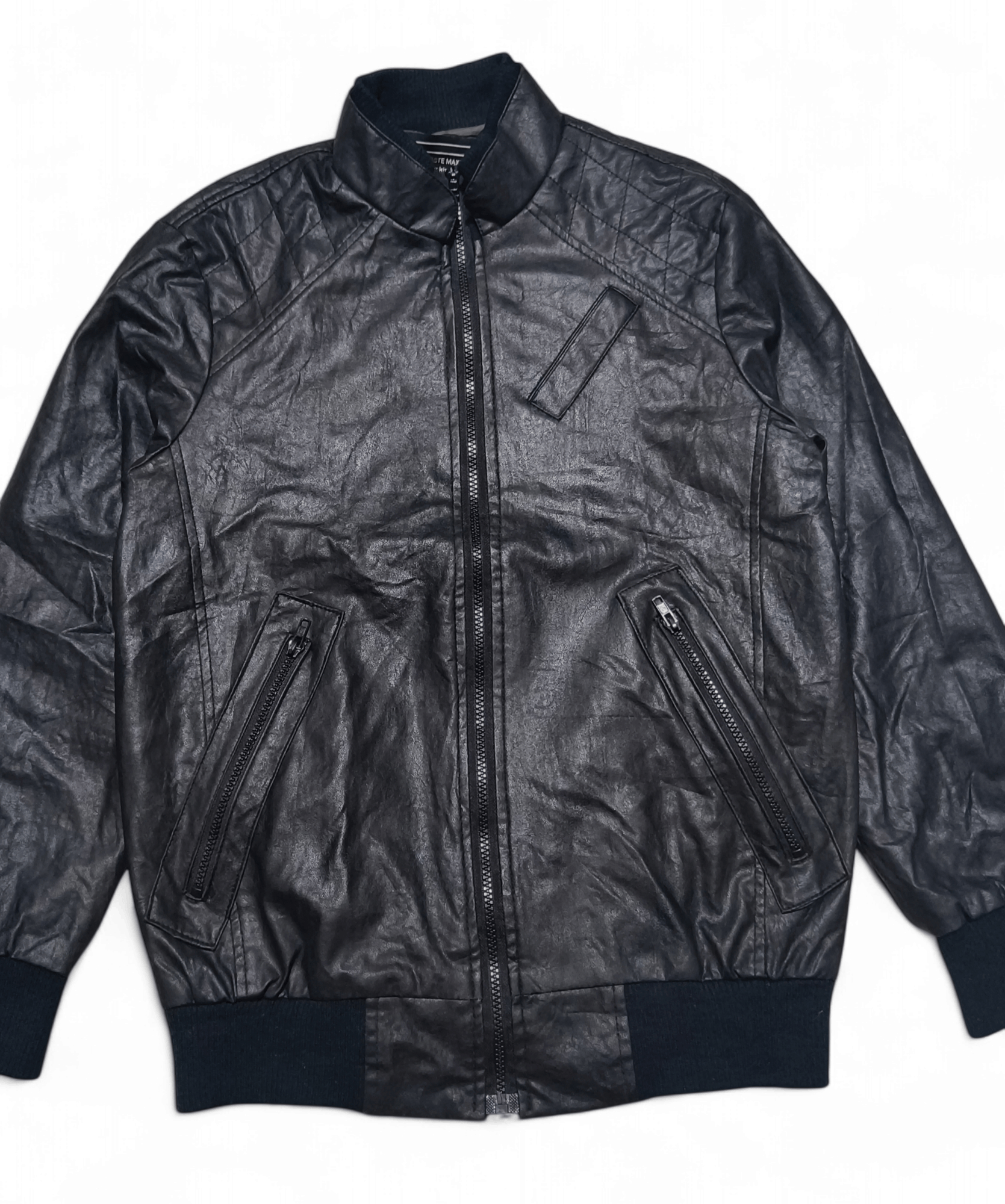Vintage Vintage KSTARING by TASTE MAXIMUM Bomber Faux Leather Jacket Size US M / EU 48-50 / 2 - 5 Thumbnail