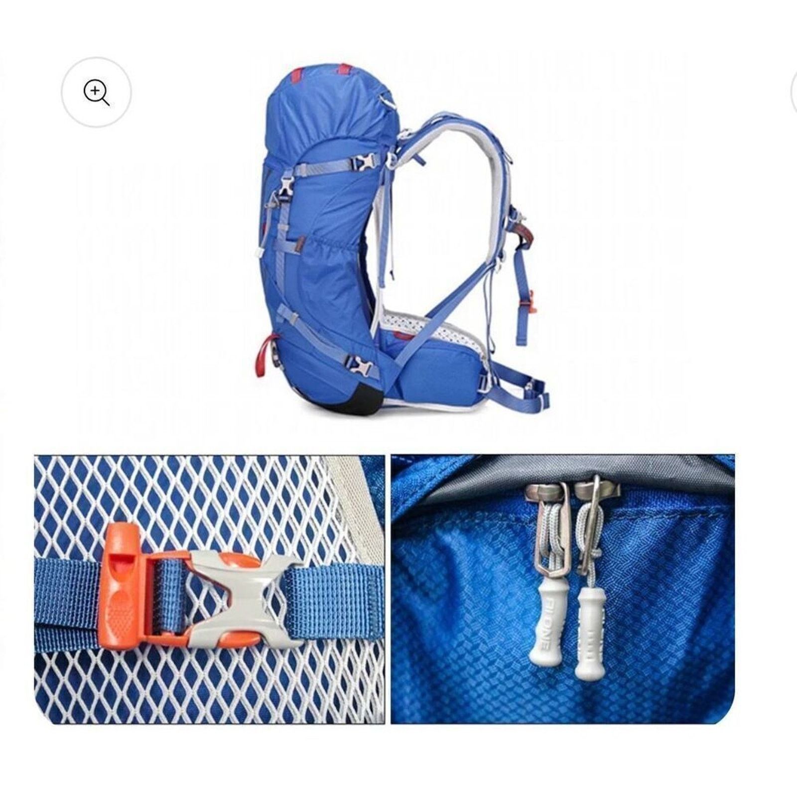 Other Ergonomic Camping Hiking 40L 420D Nylon Waterproof Backpack Size ONE SIZE - 4 Thumbnail