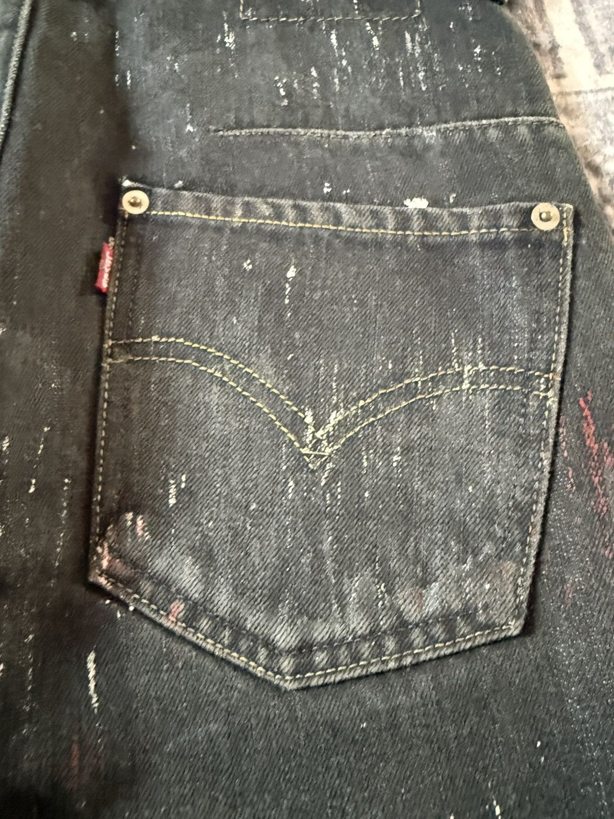 Levi's Vintage Levis Engineered Matrix Digital Rain Painted Jeans Size US 29 - 21 Thumbnail