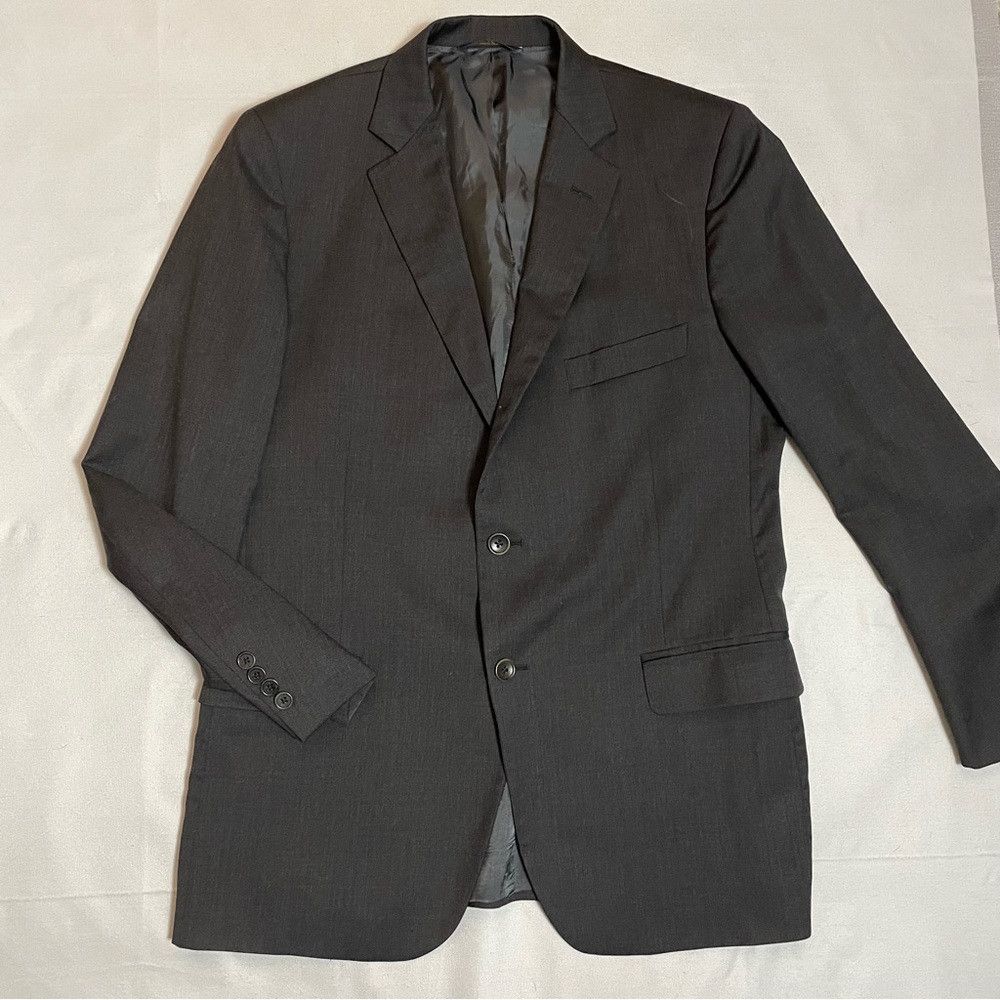 Brooks Brothers Brooks Brothers Wool Dark Grey Suit Jacket Size 42R Size 42R - 2 Thumbnail