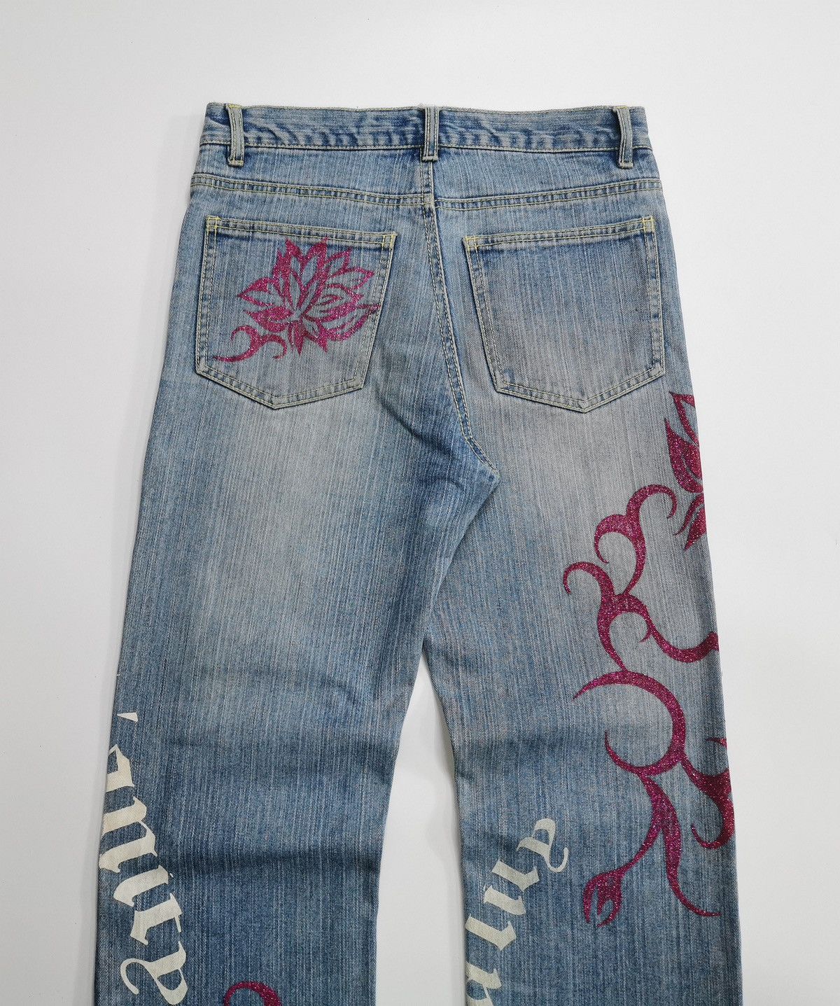 Le Grande Bleu (L.G.B.) Madonnalily Christianity Jude Bloom Prints Denim Jeans Size US 29 - 8 Thumbnail