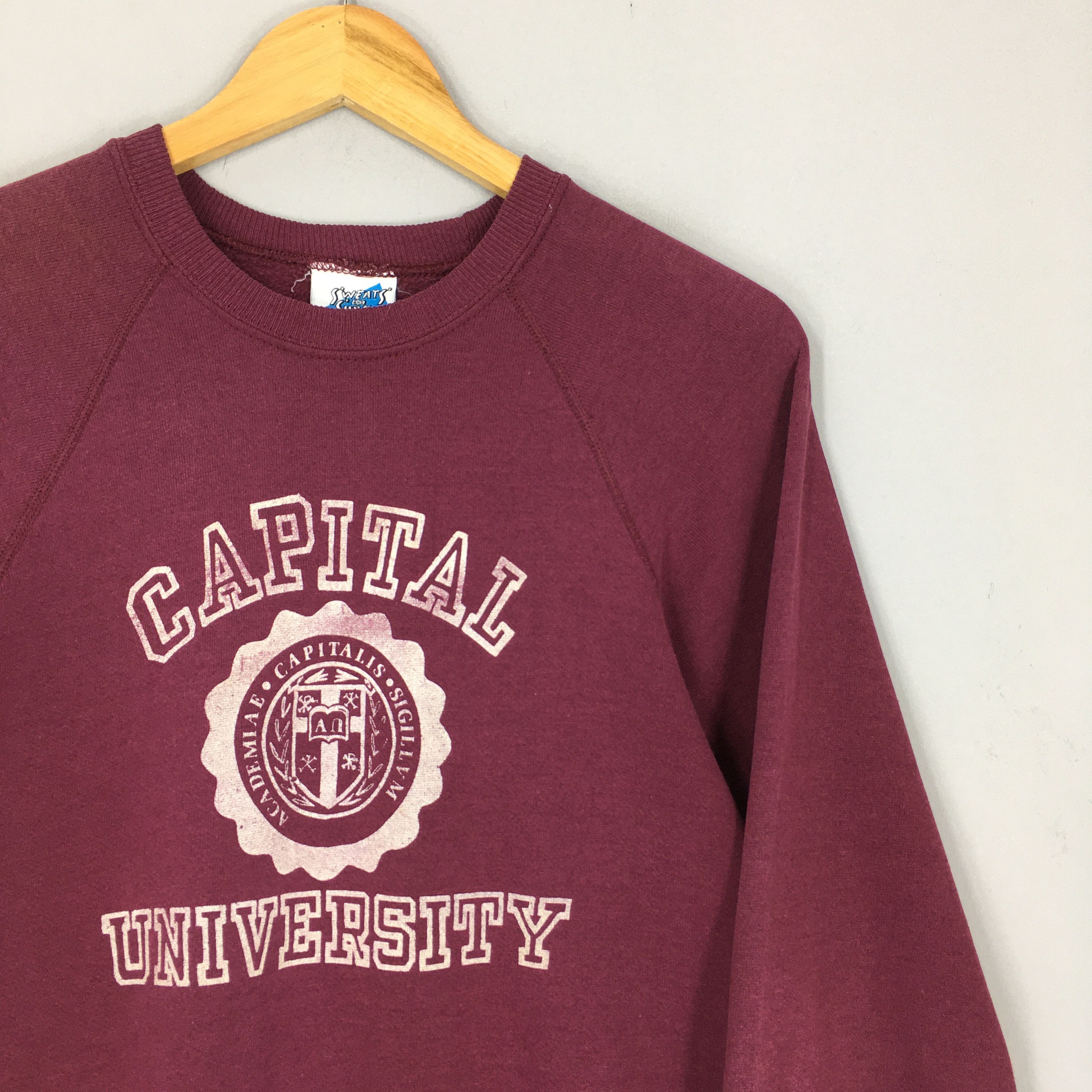 Vintage Vintage 80s Capital University Ohio Sweatshirt Medium Size US M / EU 48-50 / 2 - 2 Thumbnail