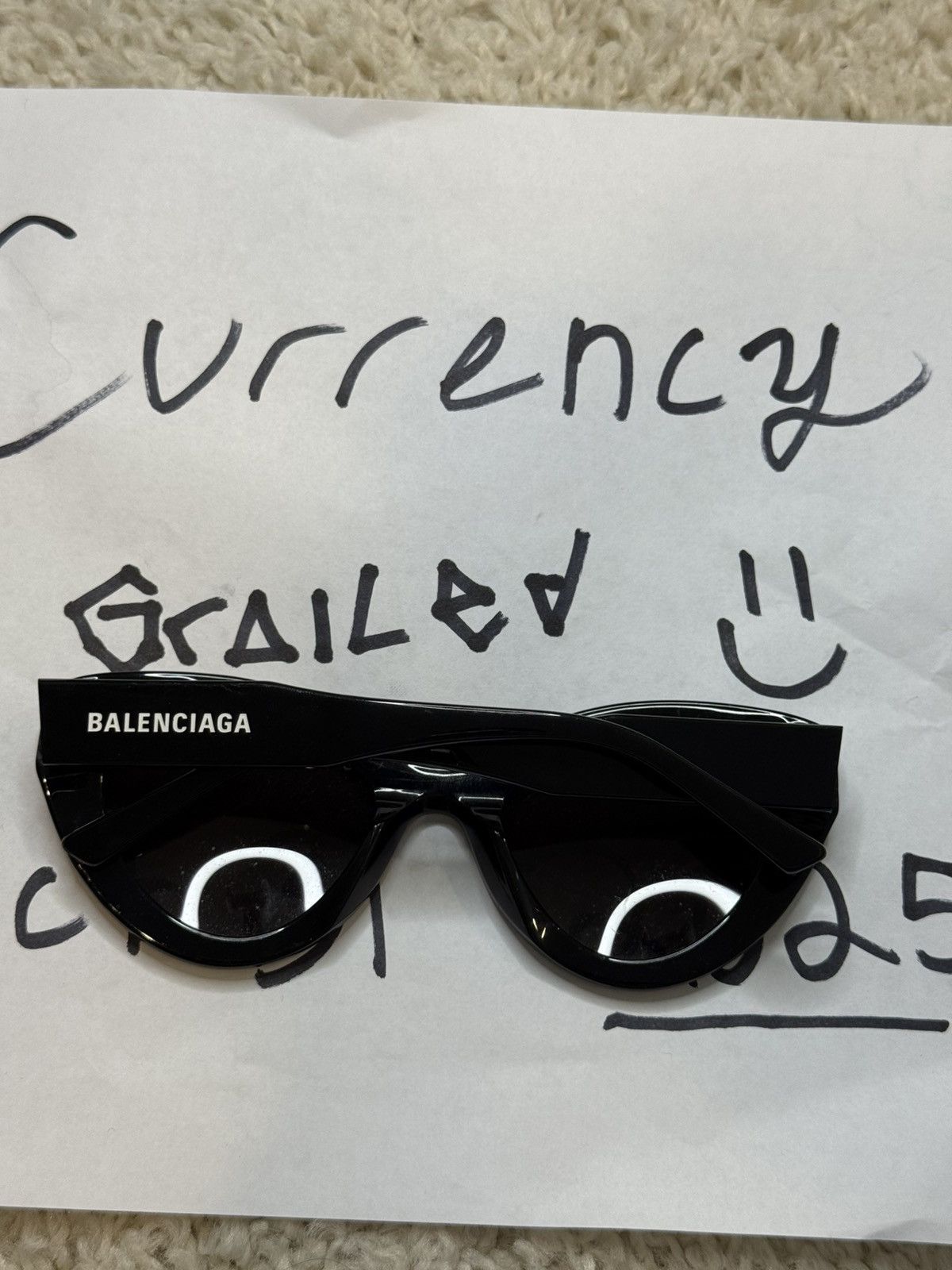 Balenciaga Balenciaga Round Cat Sunglasses Size ONE SIZE - 9 Thumbnail