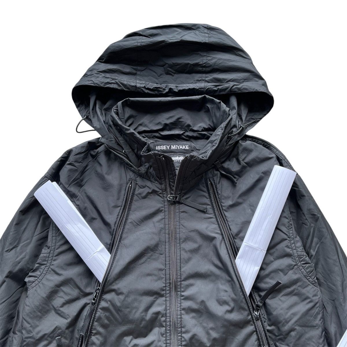 Issey Miyake × Japanese Brand Vintage Issey Miyake Parachute Thinsulate Multizipper Jacket Size US L / EU 52-54 / 3 - 6 Thumbnail