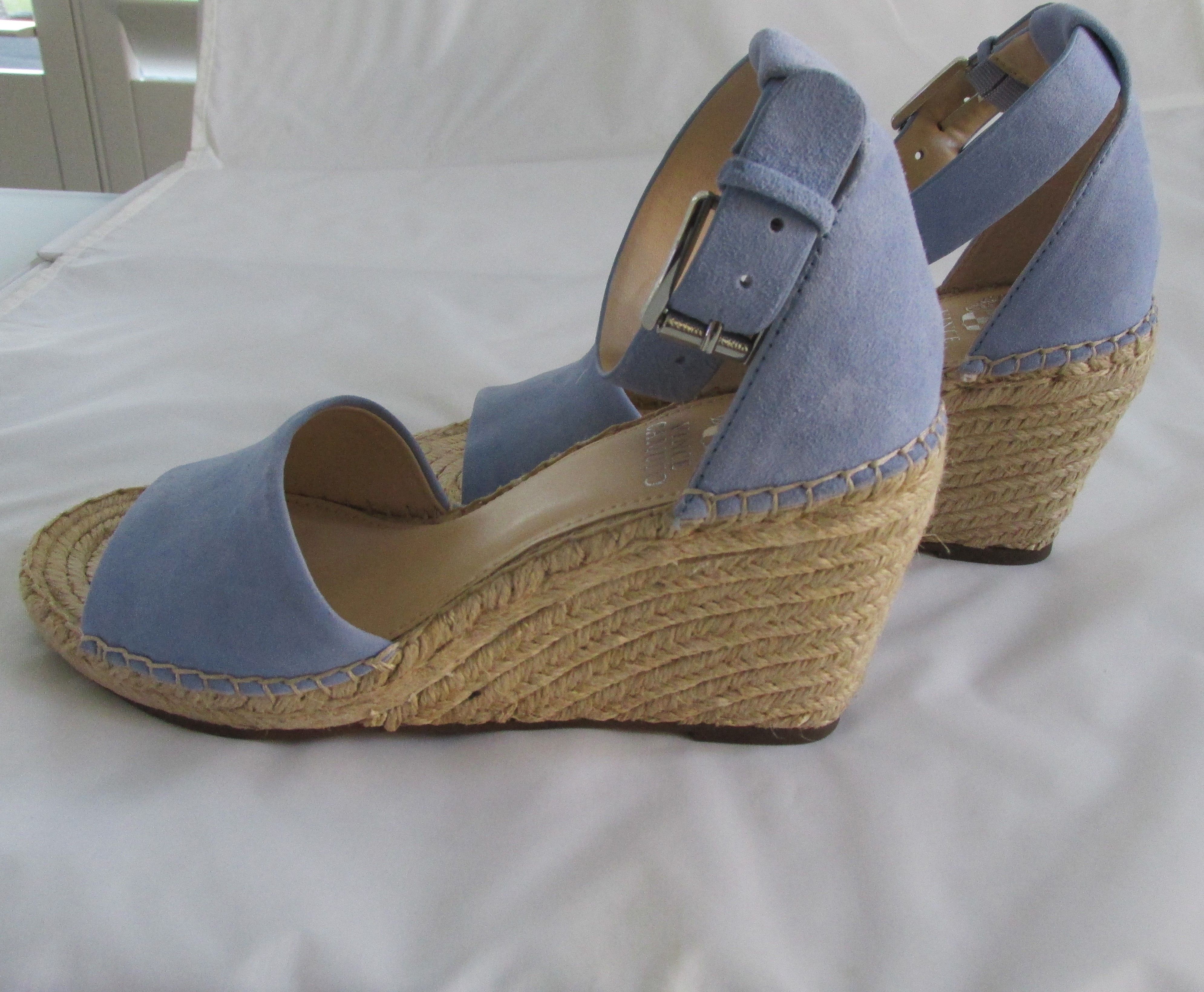 Vince Camuto Vince Camuto "Leera" New Suede Espadrille Wedges Size 8 M Size US 8 / IT 38 - 4 Thumbnail