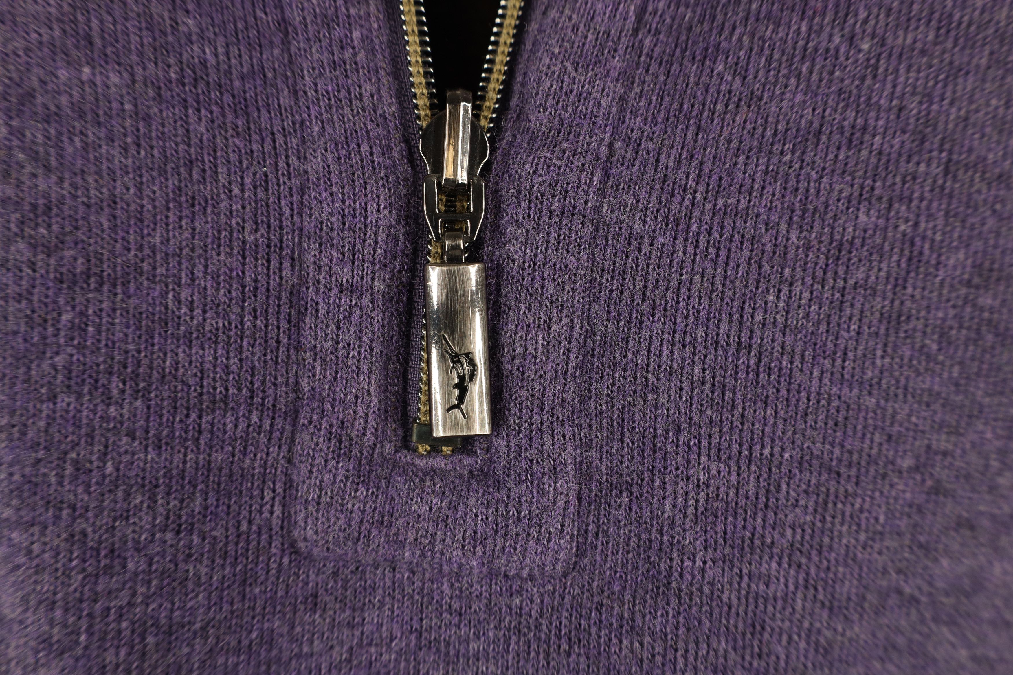 Tommy Bahama × Vintage Vintage Tommy Bahama Reversible Ribbed Knit Half Zip Sweater Size US L / EU 52-54 / 3 - 14 Thumbnail