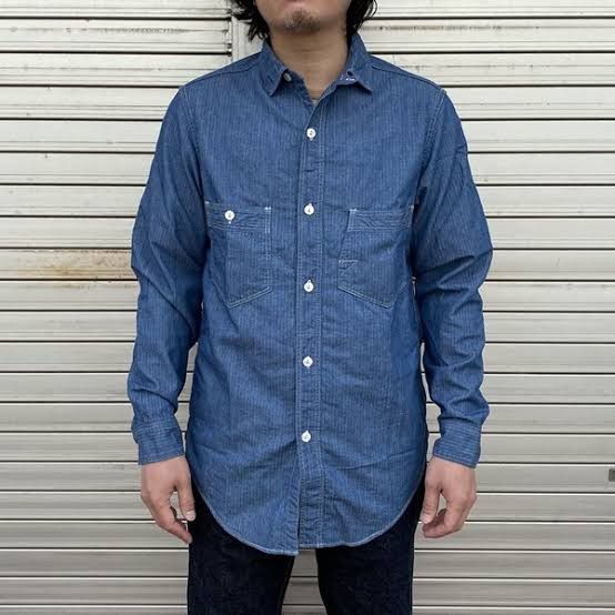Vintage The Union Special Overalls Co. Engineer Button Up LS Shirt Size US L / EU 52-54 / 3 - 17 Thumbnail