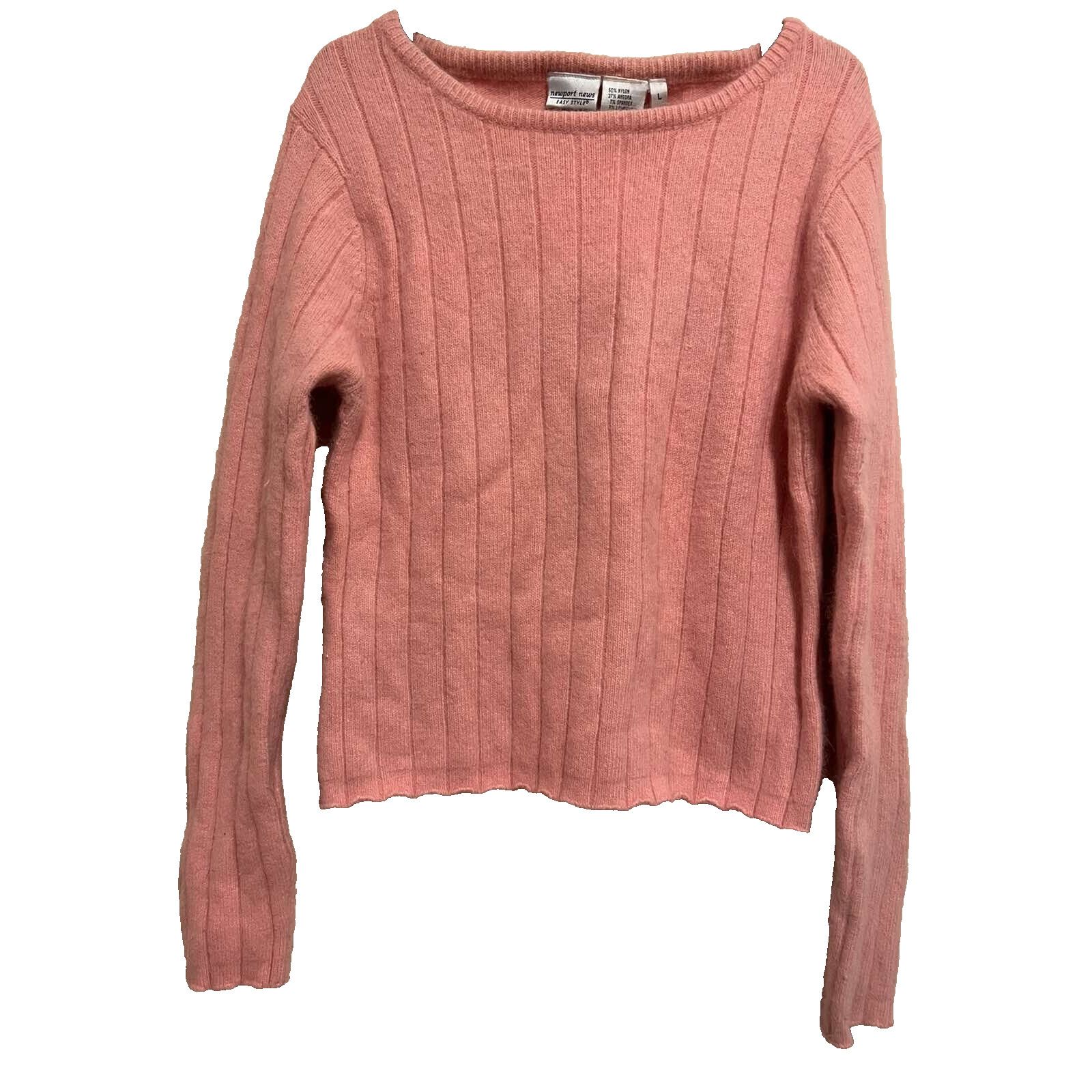 Marc Newson Newport News Angora Lambswol Women's pink top Size L A000160 Size L / US 10 / IT 46 - 1 Thumbnail