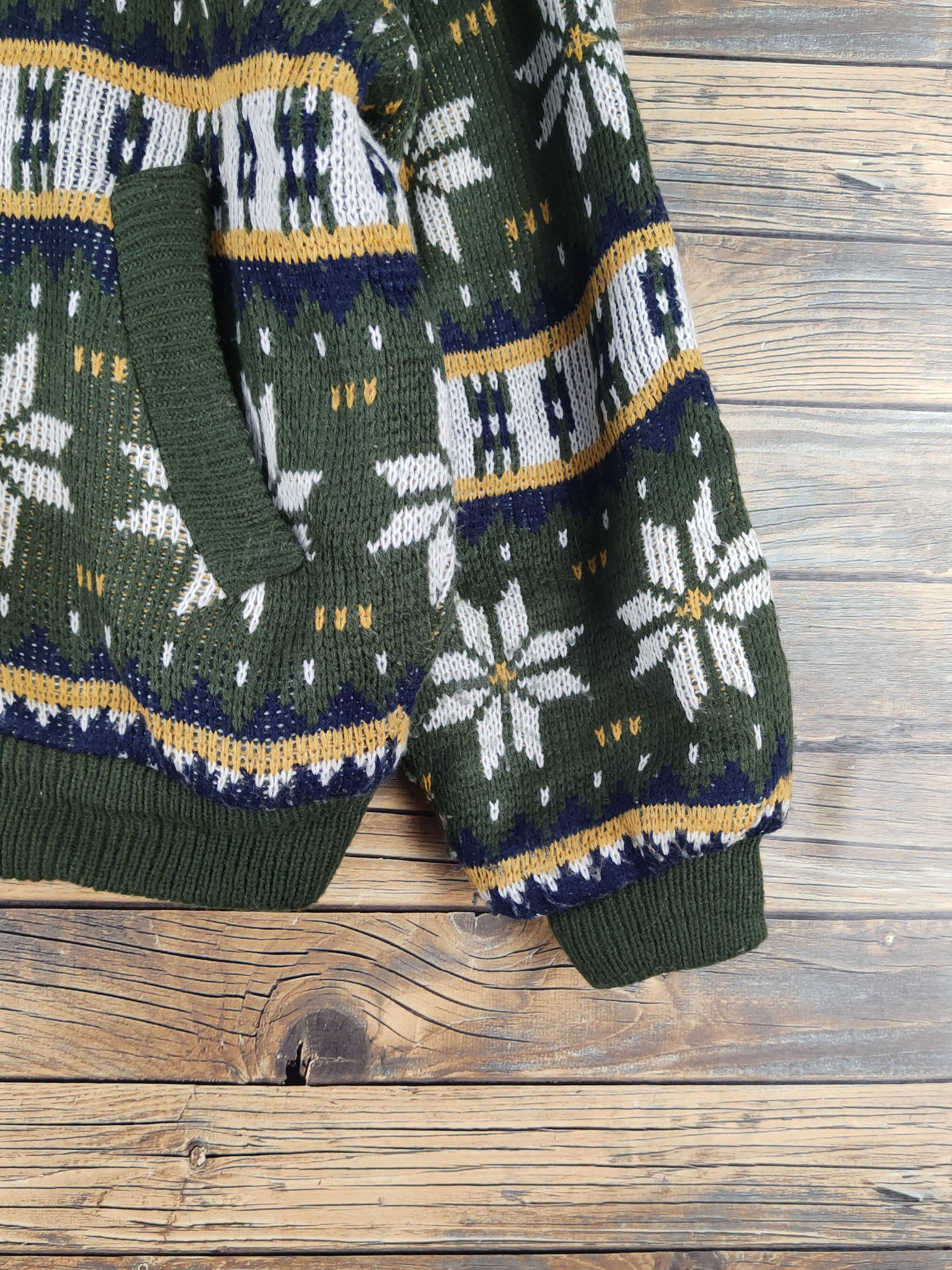 Japanese Brand Big Session Olive Hoodie Knitwear Sweaters #W1266 Size L / US 10 / IT 46 - 7 Thumbnail