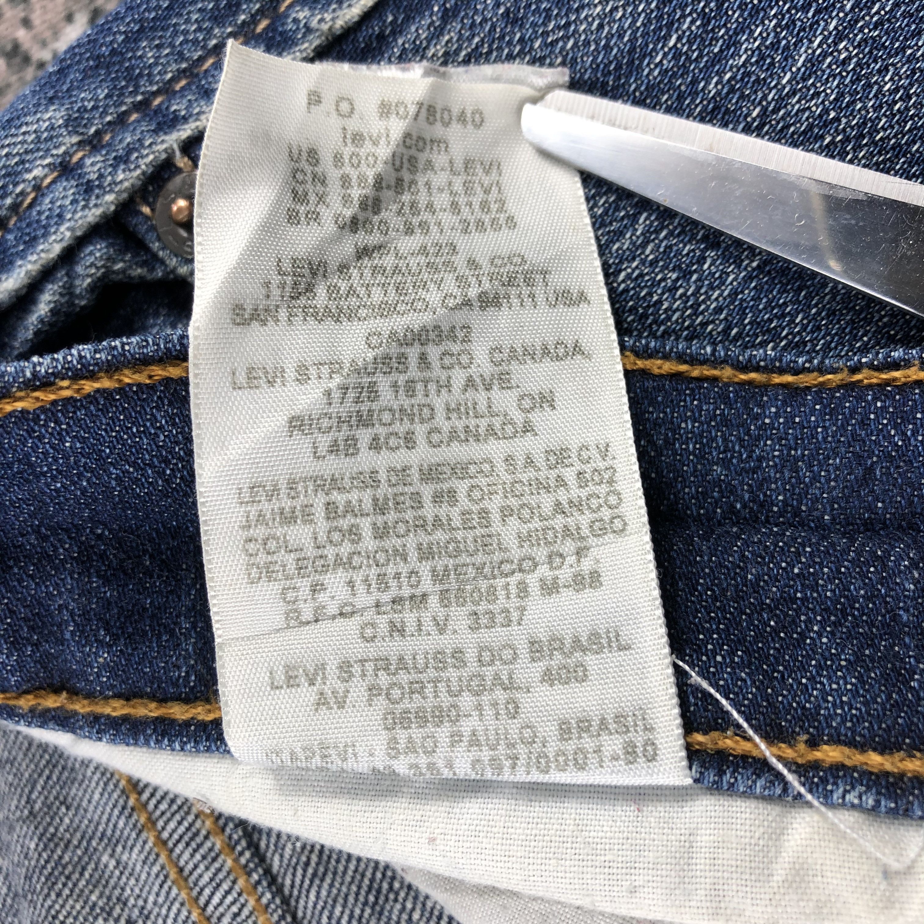 Levi's Levis 511 Jeans Faded Blue Denim KJ1048 Size US 36 / EU 52 - 19 Thumbnail