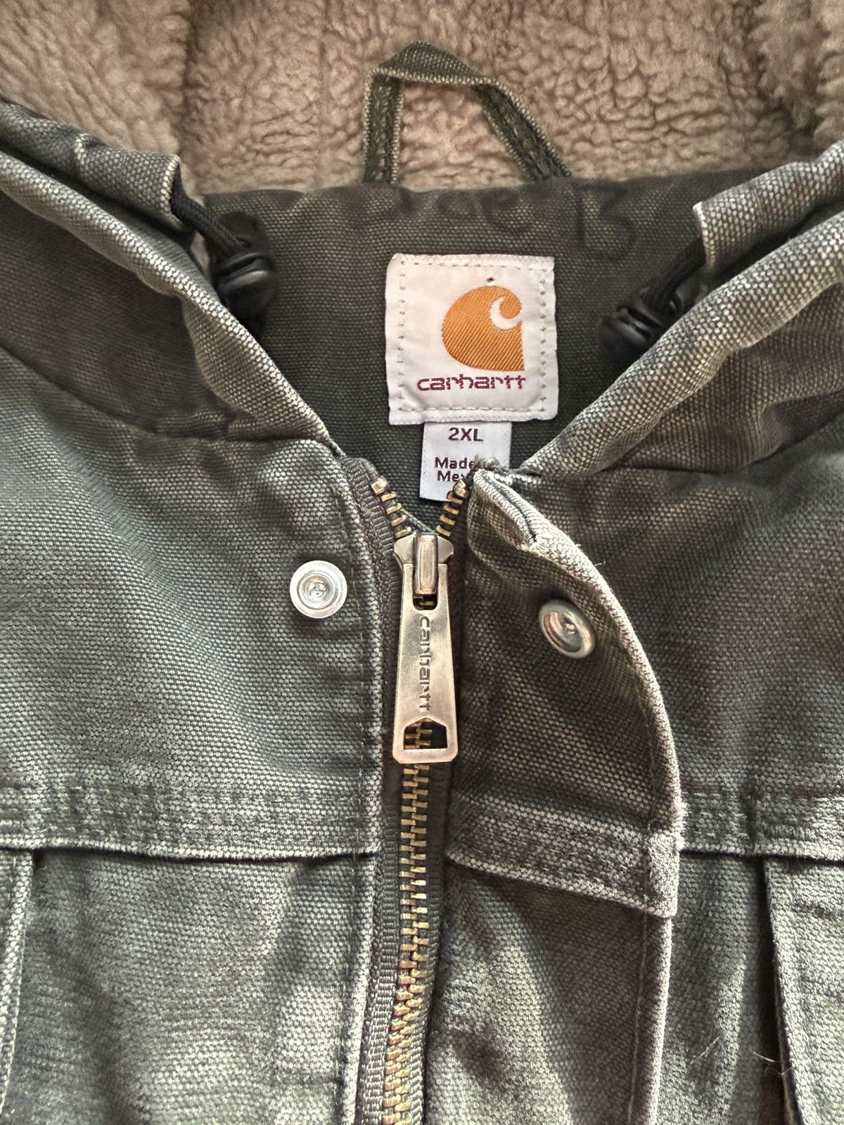 Carhartt Carhartt Sherpa-Lined Hooded Work Jacket Size US XXL / EU 58 / 5 - 3 Thumbnail