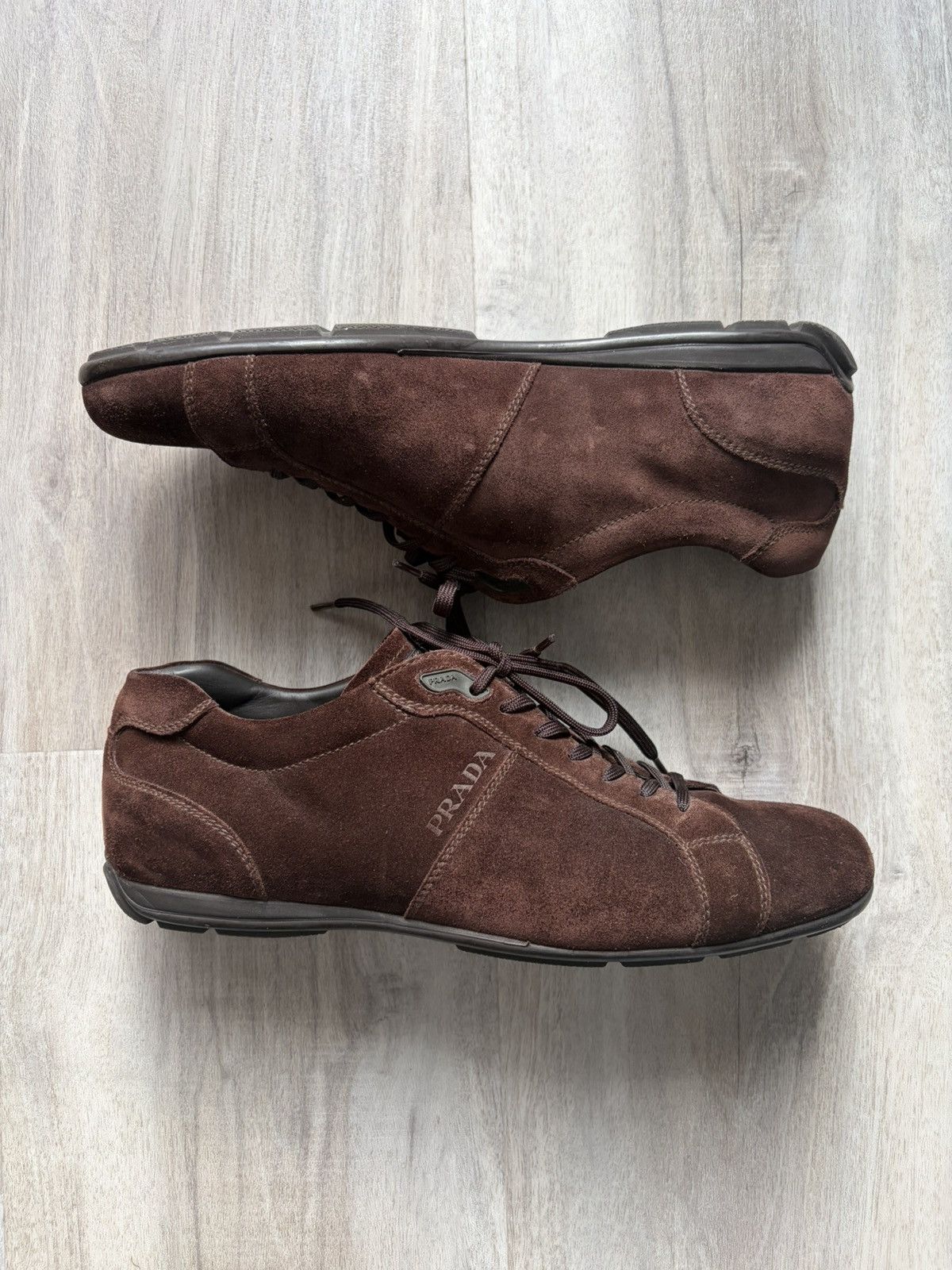 Prada Prada Suede Low Top Sneaker Size US 9.5 / EU 42-43 - 1 Thumbnail