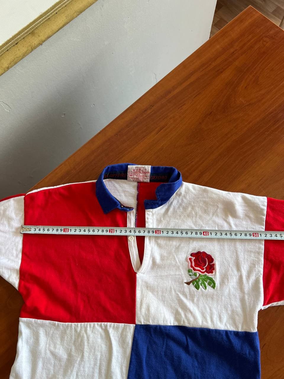 Vintage 1991 ENGLAND TEAM RUGBY UNION SHIRT JERSEY COTTON OXFORD M Size US M / EU 48-50 / 2 - 23 Thumbnail