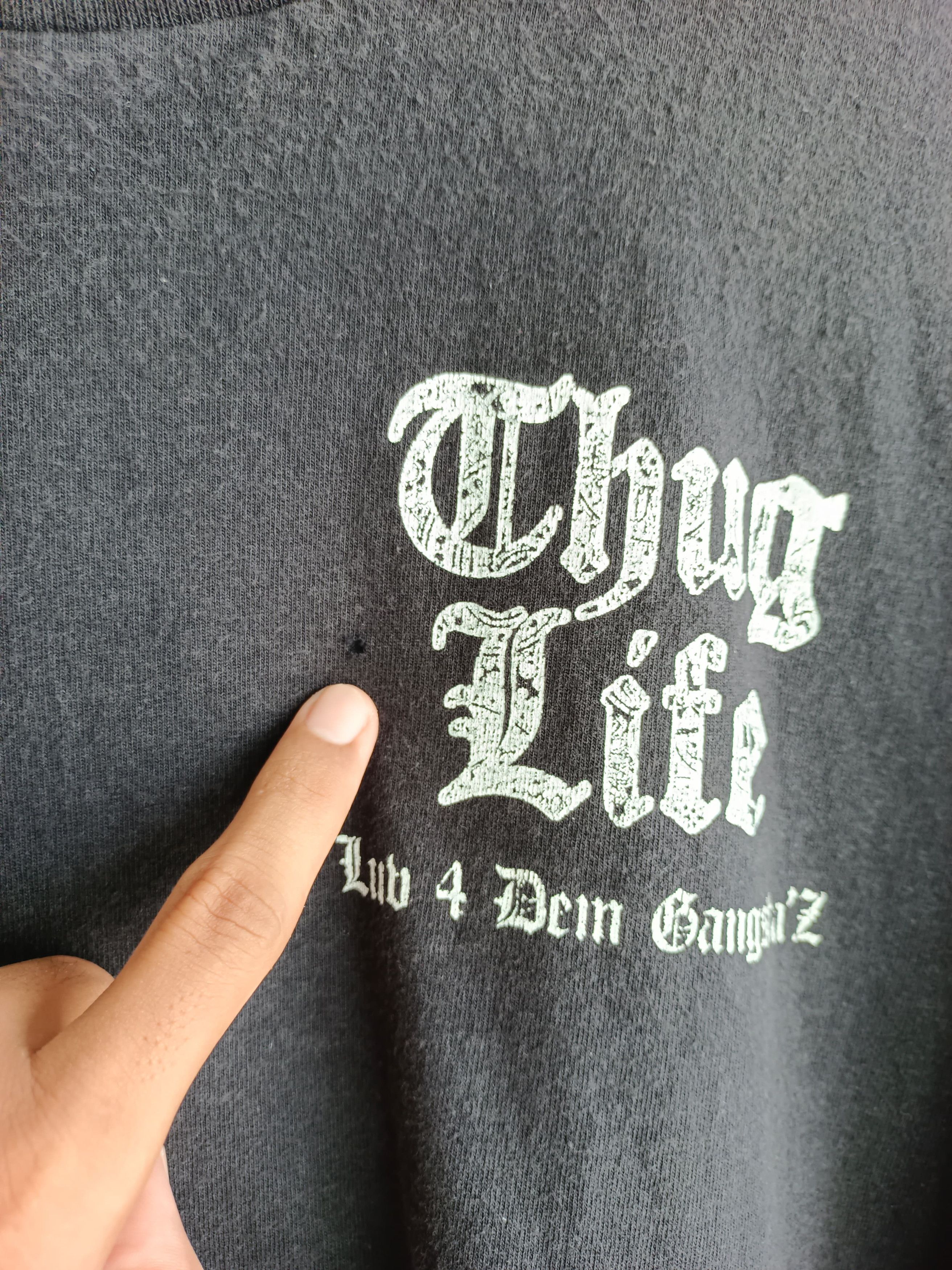Band Tees Thug Life " Luv 4 Dem Gangsta'z " Size US XL / EU 56 / 4 - 5 Thumbnail