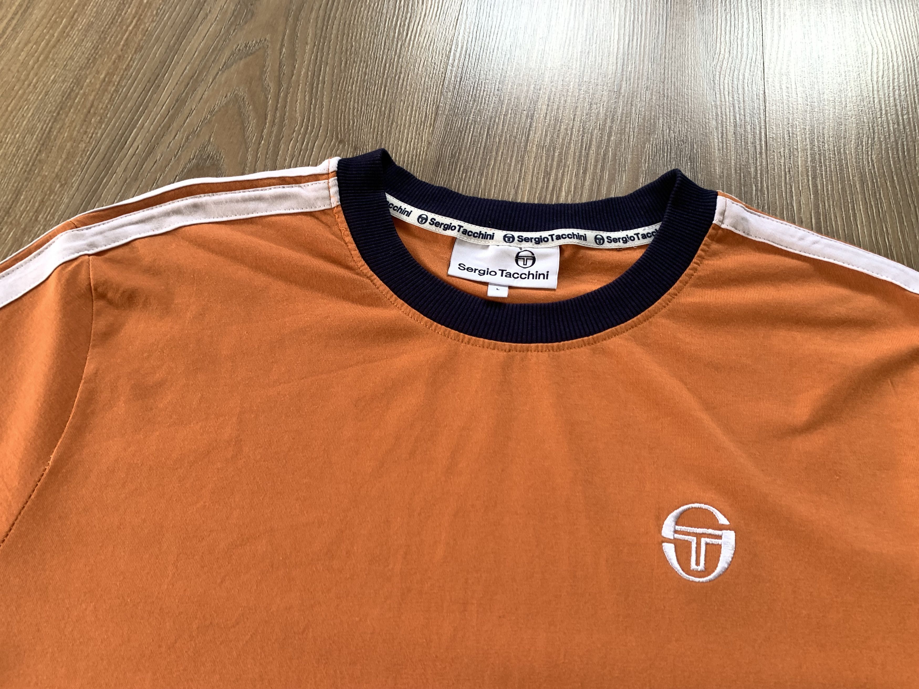 Sergio Tacchini Sergio Tacchini Men's Cotton T-Shirt Size US L / EU 52-54 / 3 - 5 Thumbnail
