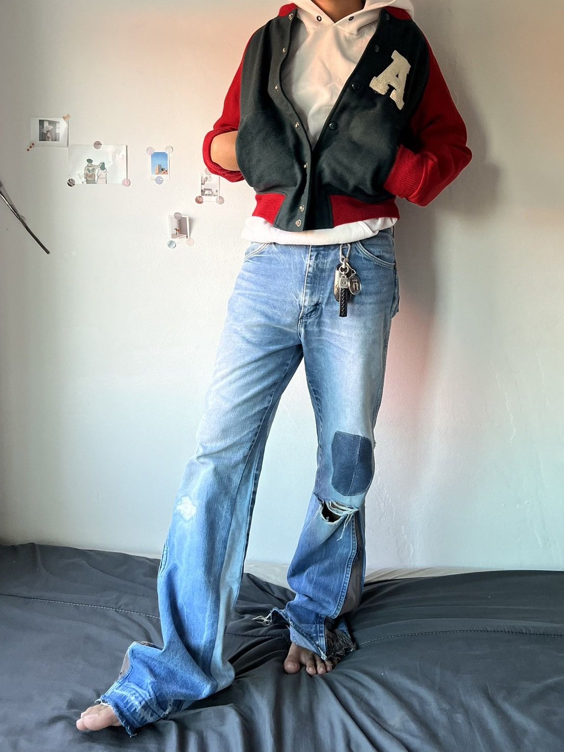 Vintage Vintage Van Wool Varsity Jacket Size US S / EU 44-46 / 1 - 2 Thumbnail