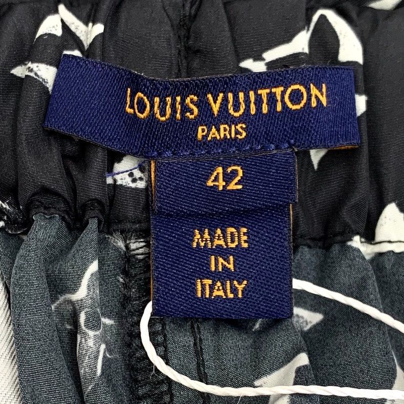 Louis Vuitton Louis Vuitton Black logo, full print, leggings, slacks pan Size US 42 / EU 58 - 5 Thumbnail