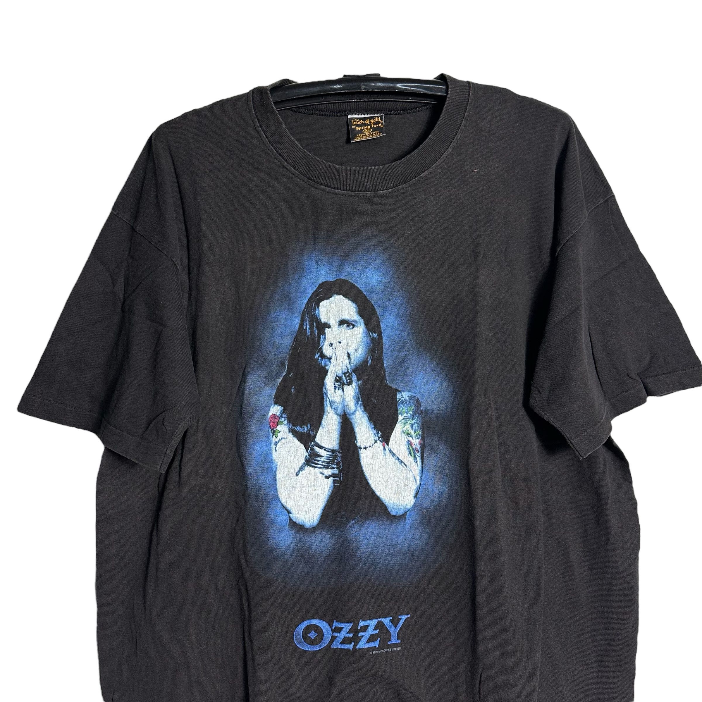 Band Tees 🔥RARE🔥Vintage Ozzy Osbourne USA Tour 96 Band T-shirt Size US XL / EU 56 / 4 - 2 Thumbnail