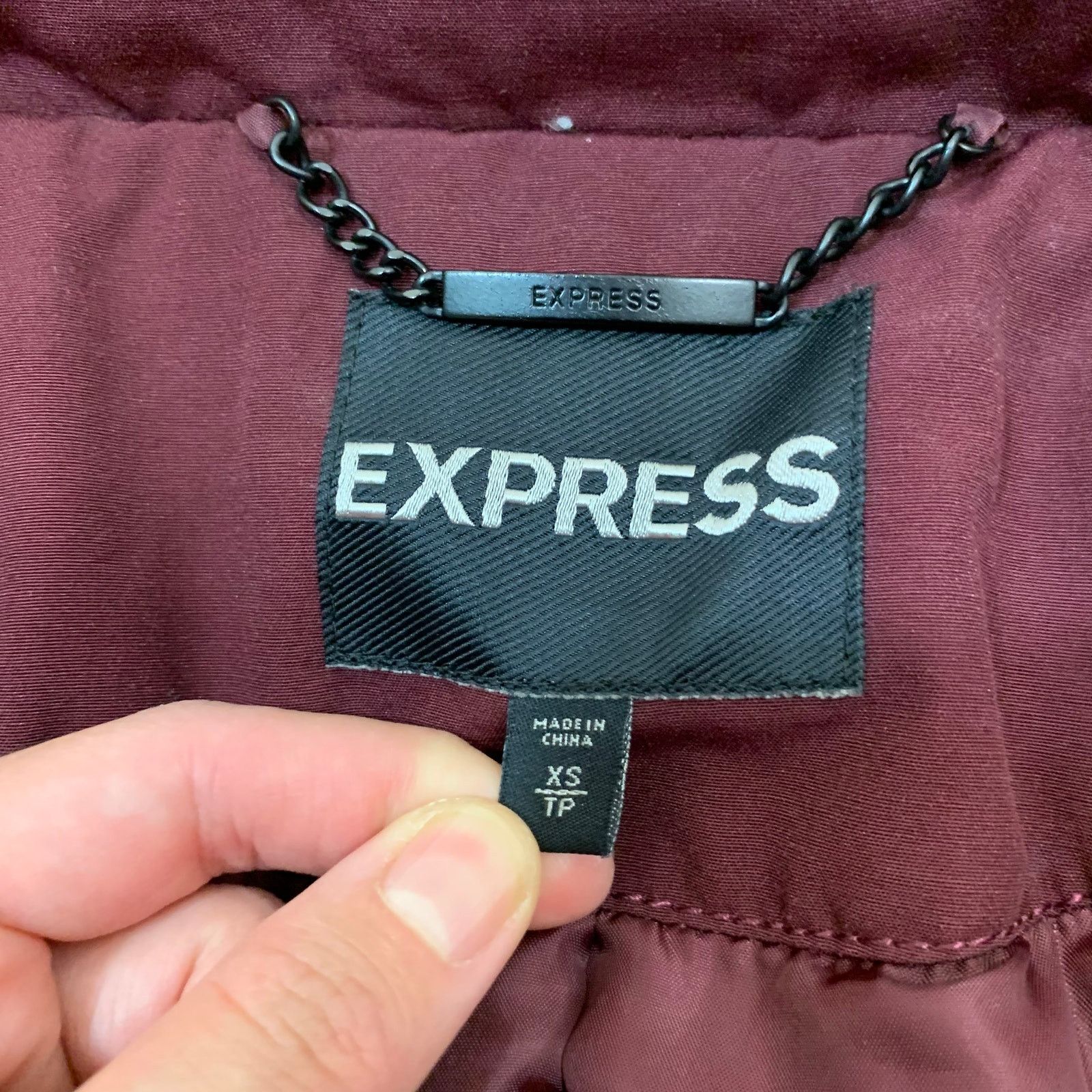 Express Express Red Down Puffy Jacket size XS Size US XS / EU 42 / 0 - 4 Thumbnail