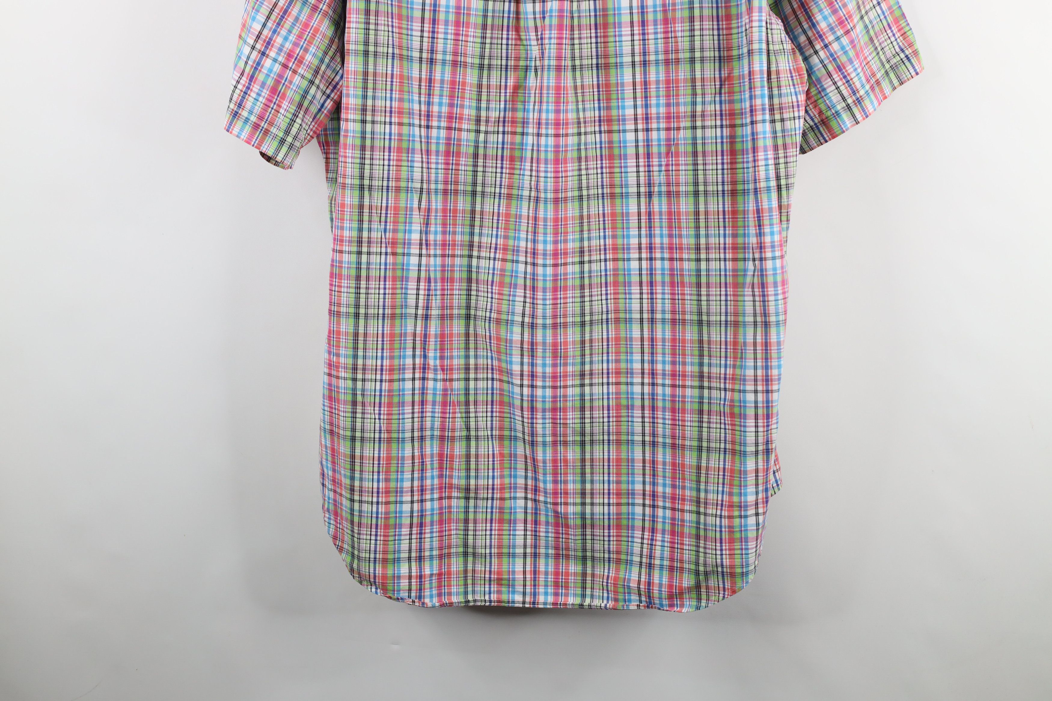 Ralph Lauren × Vintage Vintage 90s Ralph Lauren Fit Rainbow Plaid Button Down Shirt Size US L / EU 52-54 / 3 - 12 Thumbnail