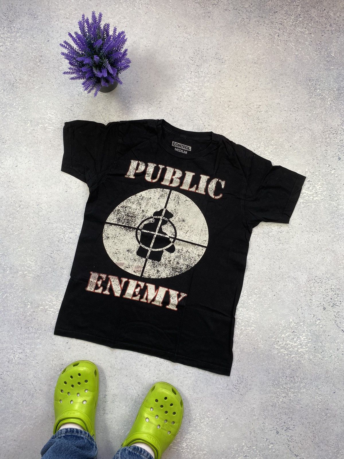 Band Tees Public Enemy Men’s Black T-shirt With Big Logo Size US M / EU 48-50 / 2 - 1 Thumbnail