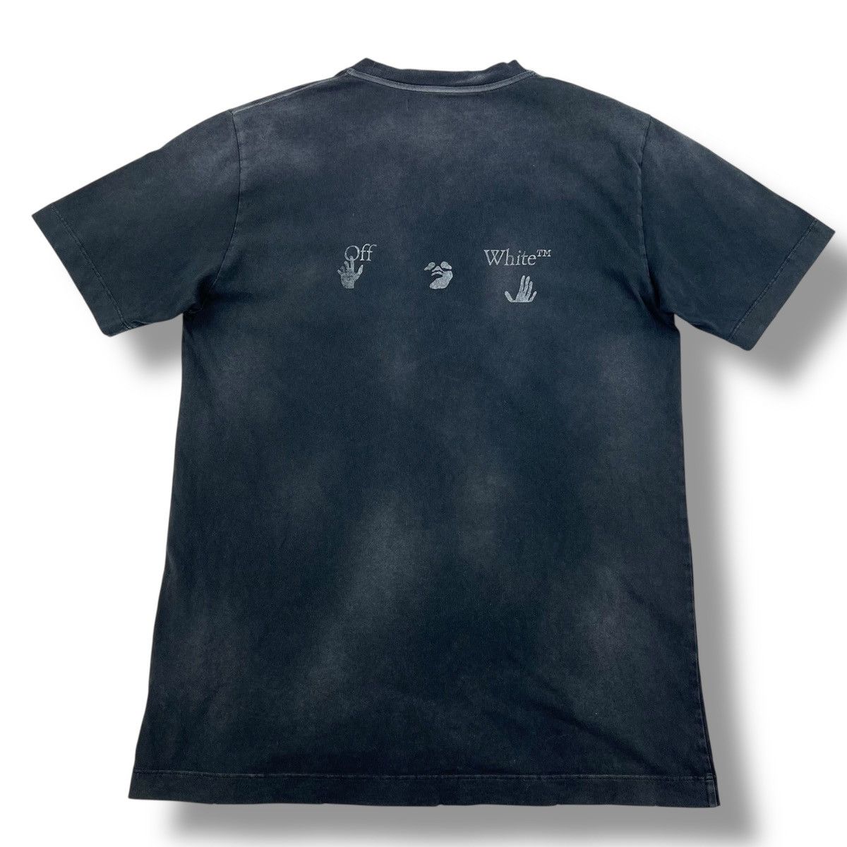 Off-White Off-White Hand Print Distressed T Shirt Size US L / EU 52-54 / 3 - 3 Thumbnail