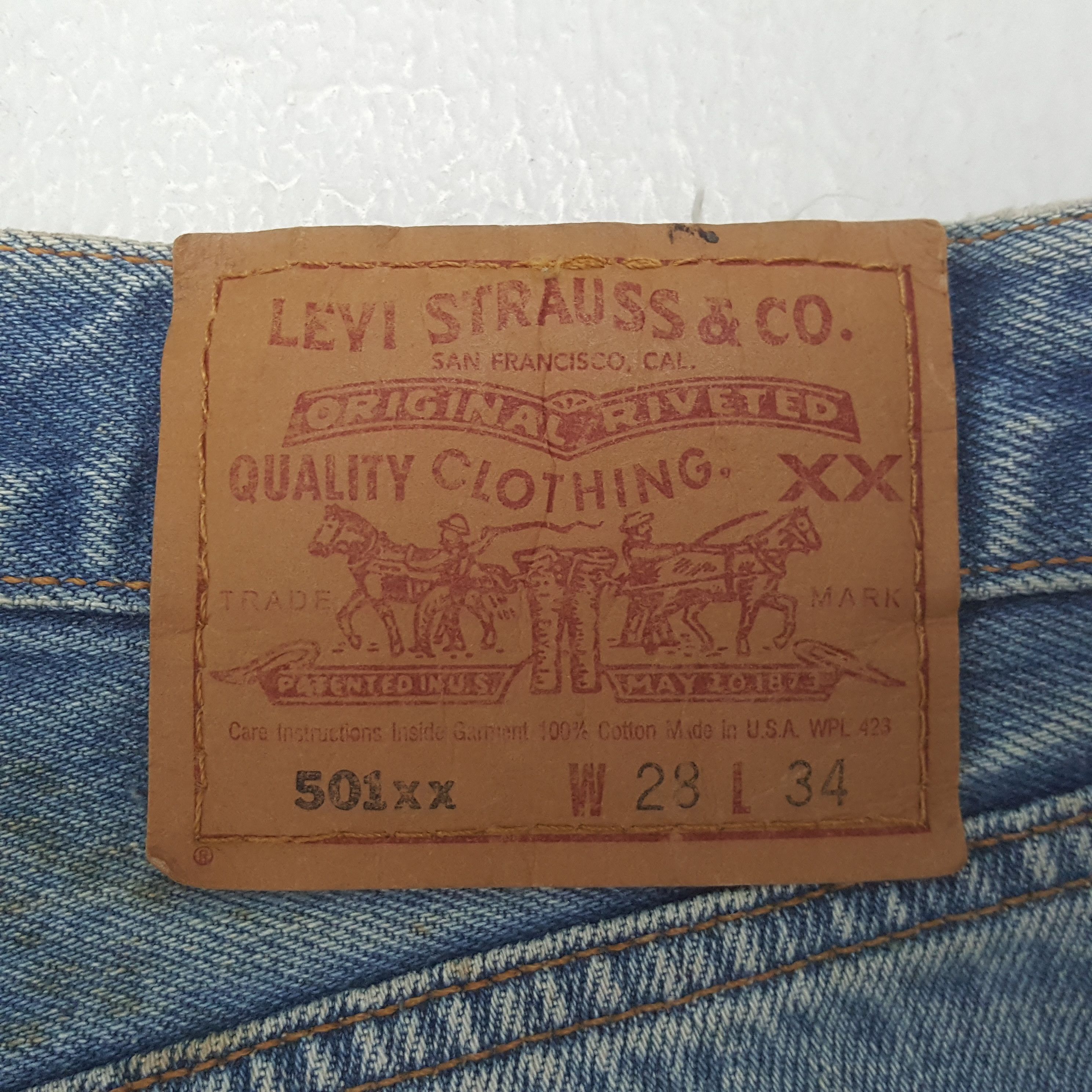 Levi's Levis 501 Streetwear Fashion Style Jeans RR30 Size US 29 - 13 Thumbnail