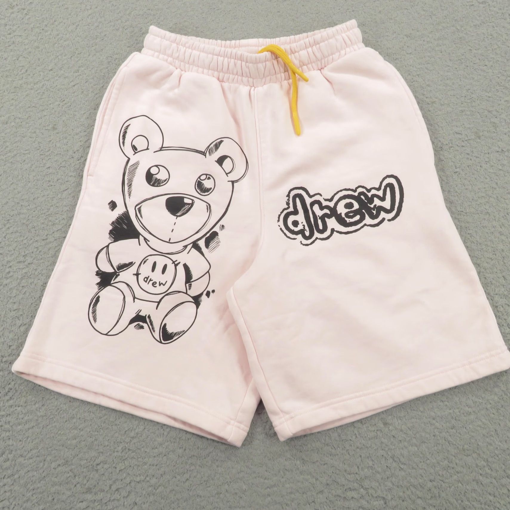Drew House Drew House Shorts Mens Pink XXS Terry Fleece Sweat Lounge Bieber Theodore Sketch Size US 27 - 2 Thumbnail
