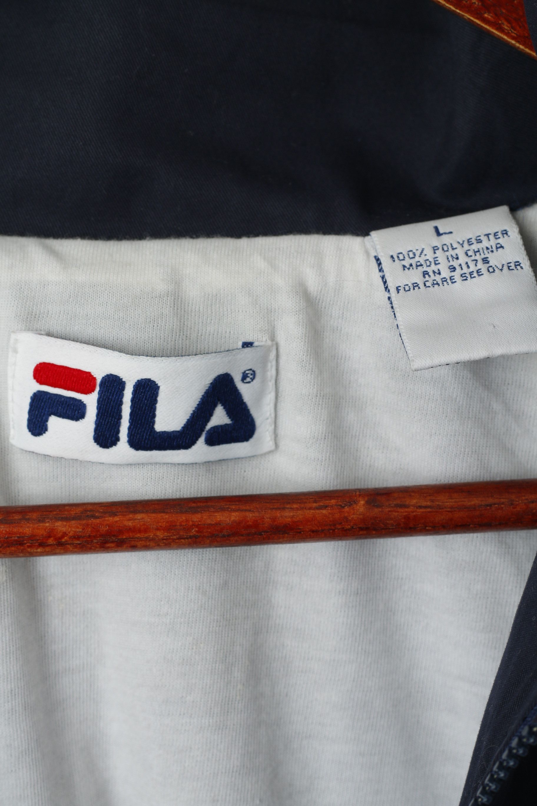 Fila FILA Women L (M) Jacket Vintage Navy 6700 Size L / US 10 / IT 46 - 5 Thumbnail