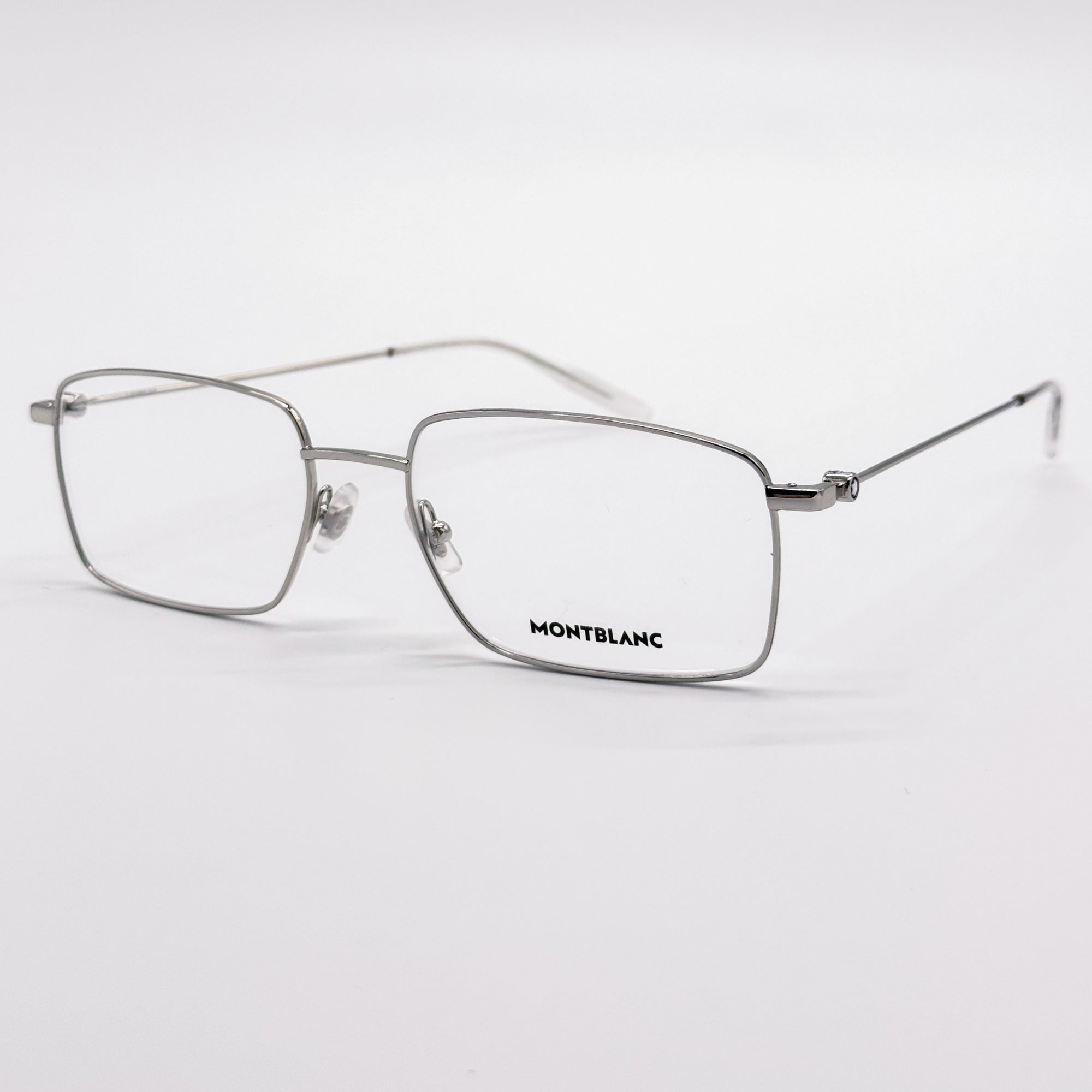 Montblanc NEW MONTBLANC EYEGLASSES MB0076O 006 SILVER MEN EYEWEAR Size ONE SIZE - 2 Thumbnail