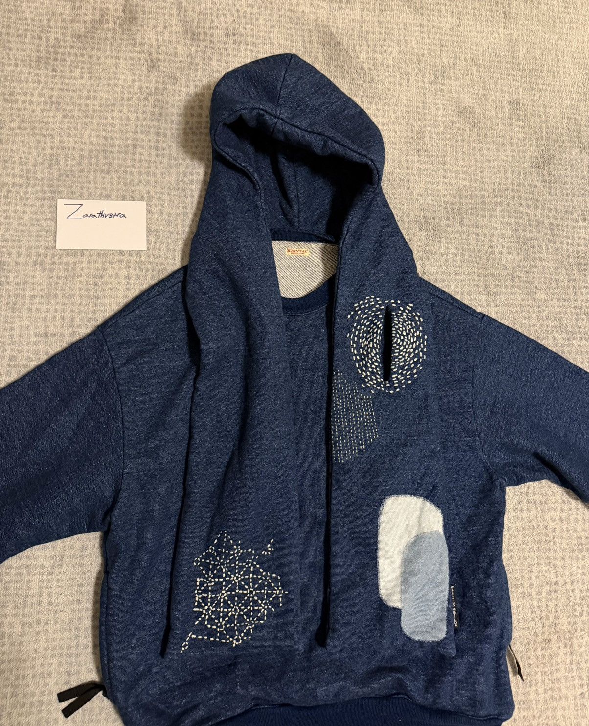 Kapital Kountry Kapital KNIT BORA KESA PARKA - INDIGO Size US L / EU 52-54 / 3 - 1 Thumbnail