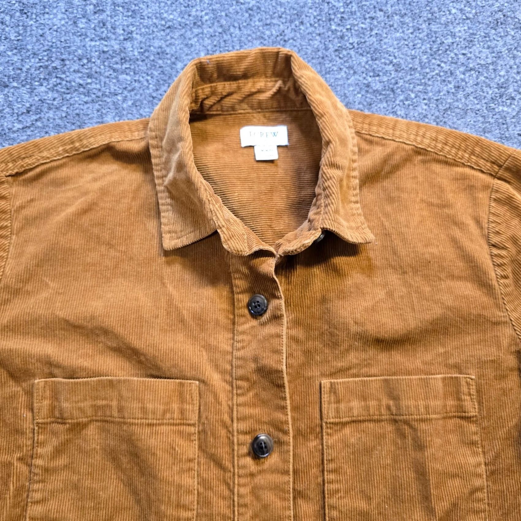 J.Crew J.CREW Blouse Shirt Women XXS Brown Corduroy Tunic Pockets Button Capsule Casual Size XXS / US 00 / IT 34 - 2 Thumbnail