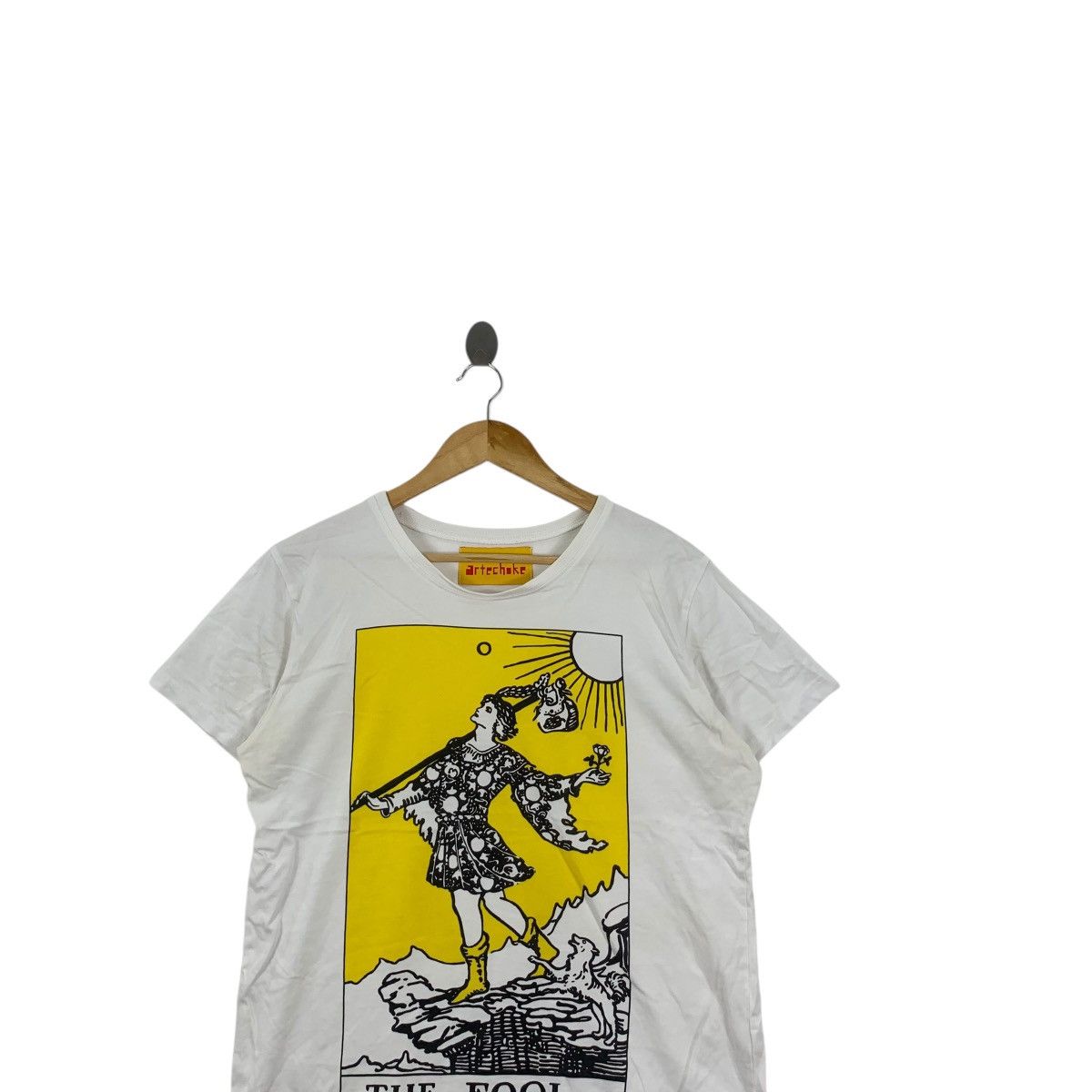 Other Vintage ARTECHOKE THE FOOL Tarot Card Illustration Tee Size L / US 10 / IT 46 - 2 Thumbnail